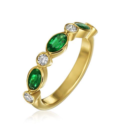 Gumuchian 18k Gold Diamond & Gemstone Stackable Ring、mySite、hinf8tx79