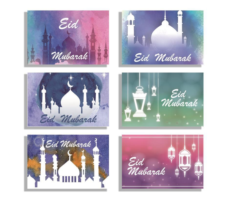 Eid Greeting Cards Envelope Set (6 pcs)、mySite、topwebapps