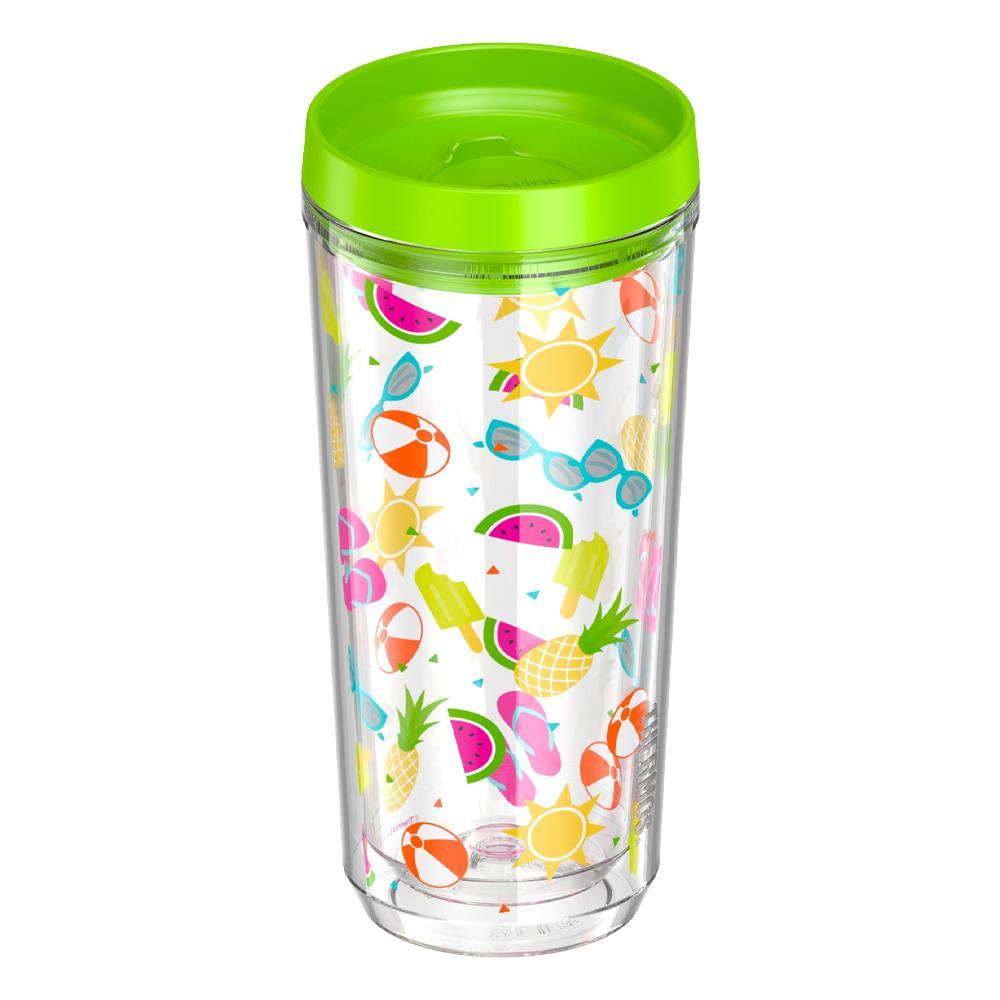 16oz DOUBLE WALL TUMBLER SUMMER FUN、mySite、noshort