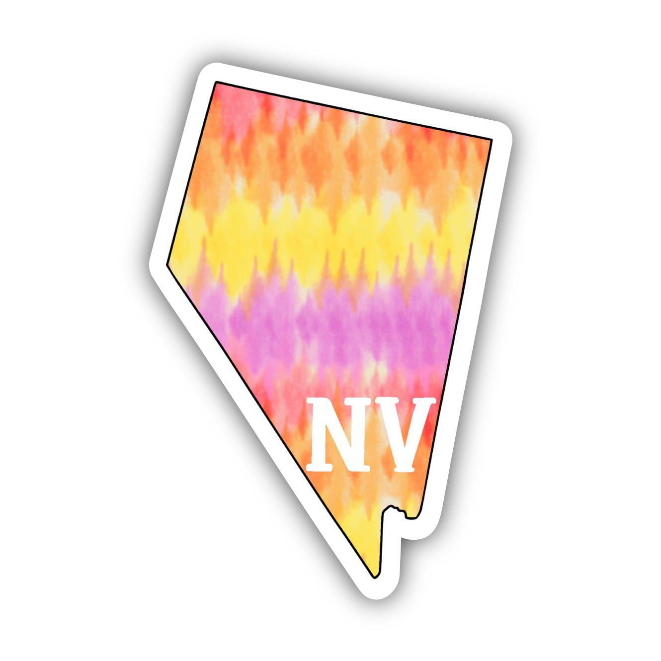  Nevada Tie Dye Stripes Sticker、mySite、elrpsem3k