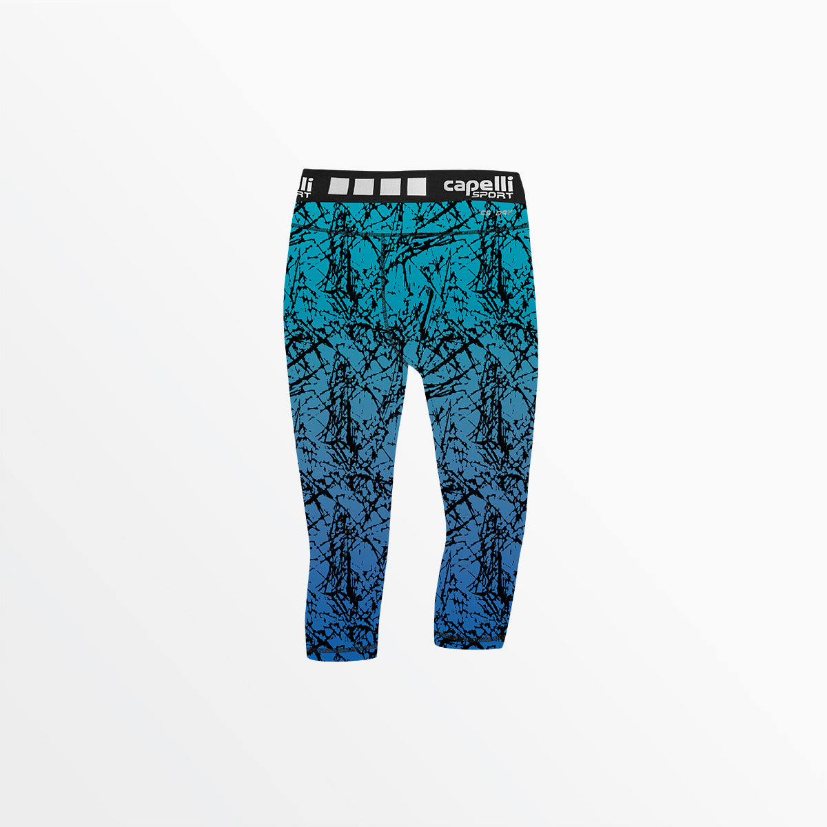 GIRL'S 3/4 DISTRESSED OMBRE PERFOMANCE TIGHTS