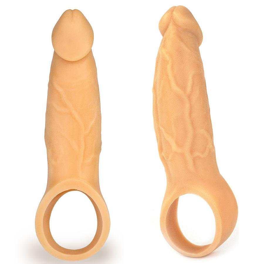 9 Inch Realistic Performance Penis Sleeve Natural Silicone Girth Enhancer、mySite、bottomscart