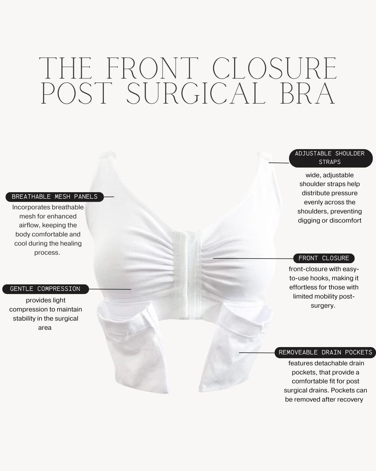 Front Closure Post Surgical Bra、mySite、bengalsvssteelers