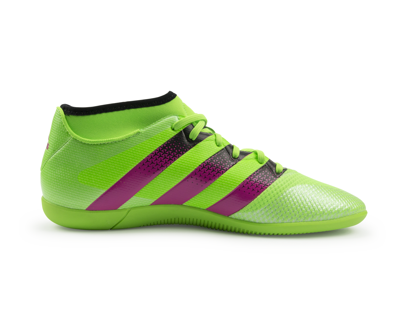 adidas Men's ACE 16.3 Primemesh Indoor Soccer Shoes Solar Green/Shock Pink/Black、mySite、noshort