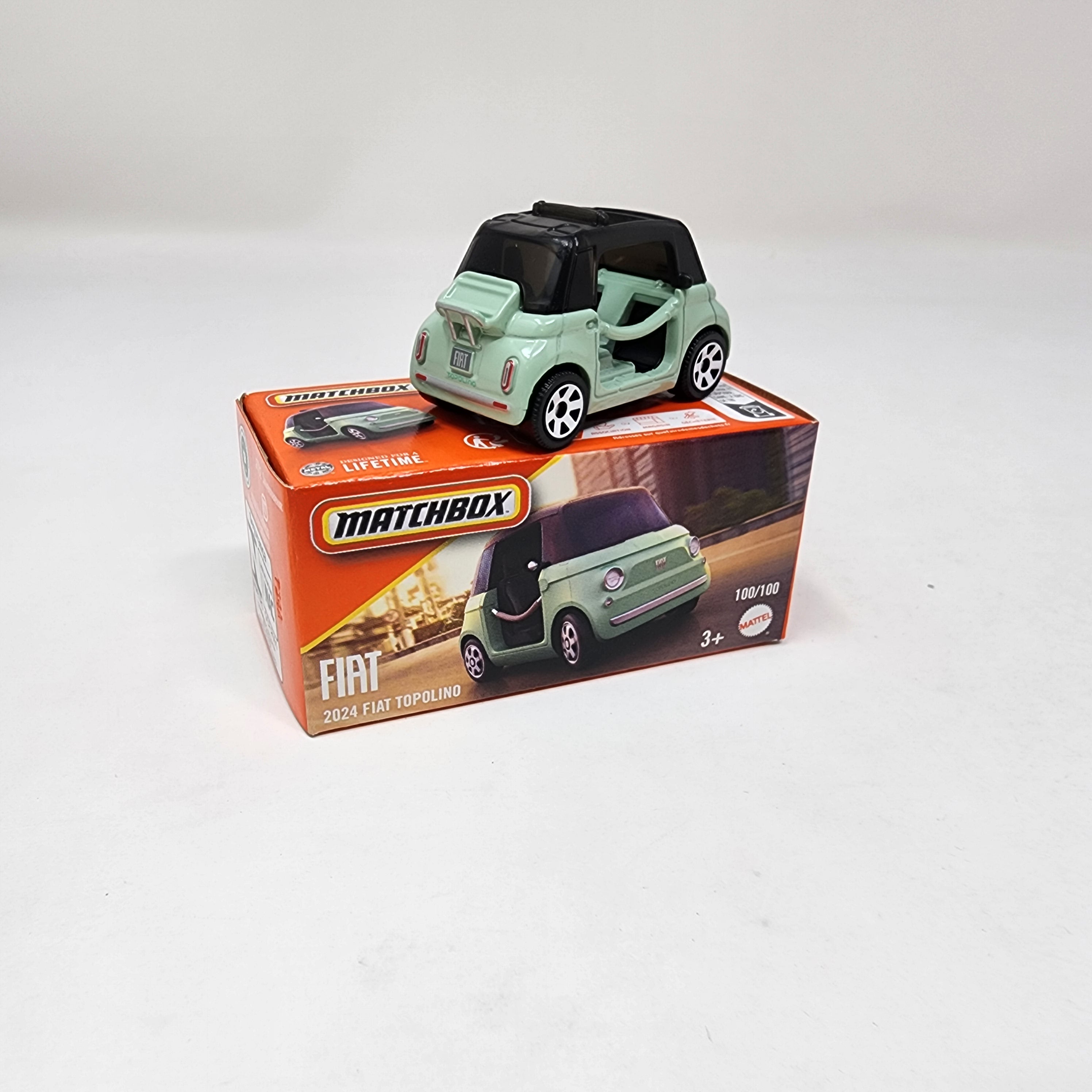 2024 Fiat Topolino #100 * 2025 Matchbox Power Grabs Case A、mySite、hgirdovlk