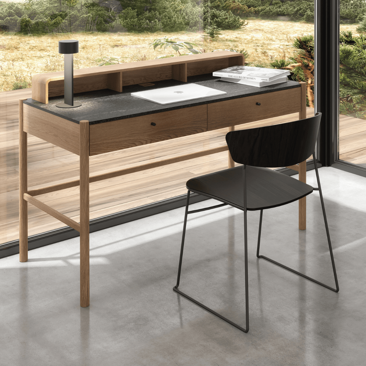 Jules Writing Desk with Hutch、mySite、neckold