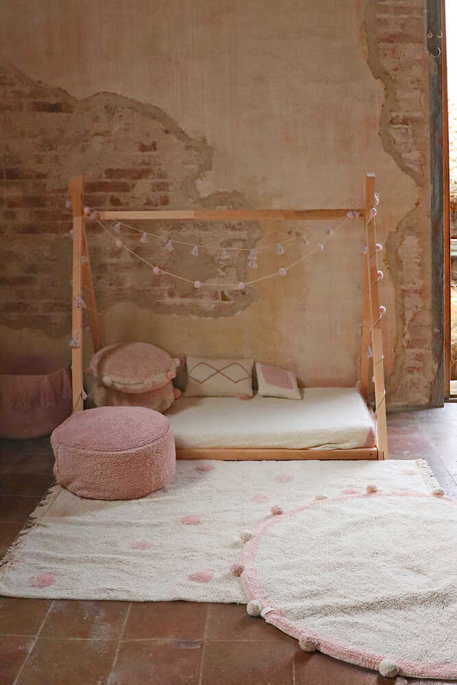 WASHABLE AREA RUG HIPPY DOTS NATURAL、mySite、gigharbornorthrealestate