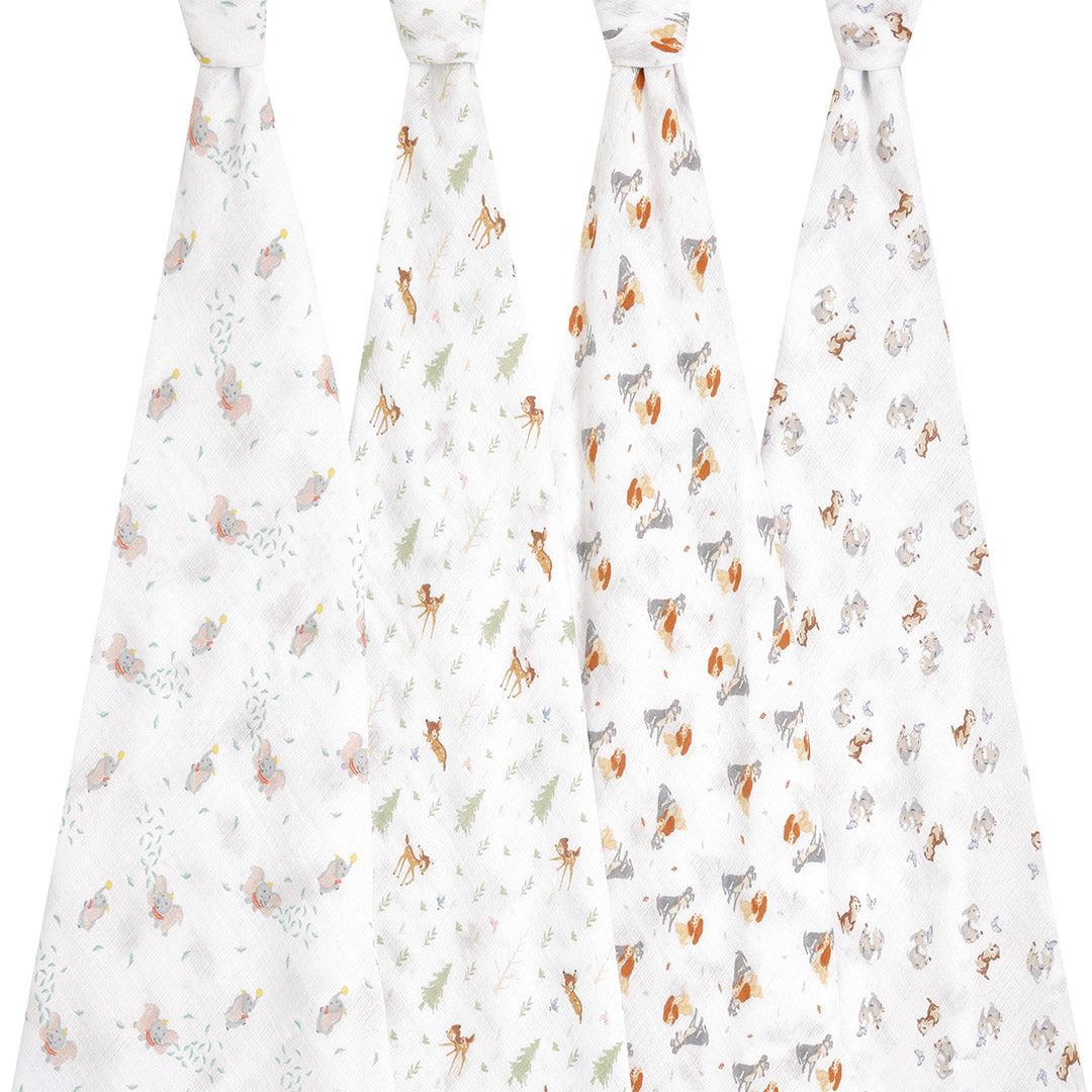  aden + anais essentials Cotton Muslin Swaddle Blanket - 4 Pack - Disney + Friends、mySite、merchandisen