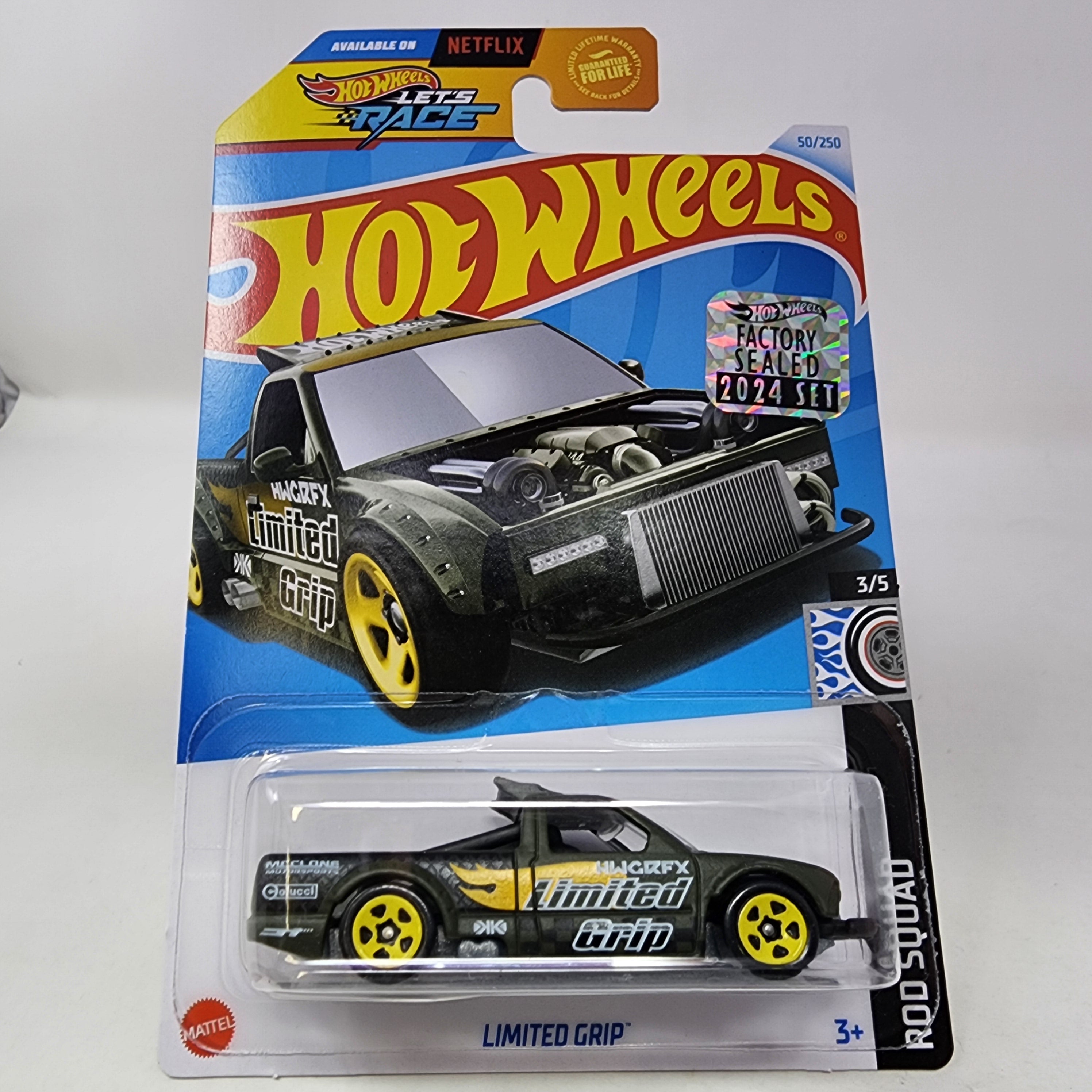 Limited Grip #50 * Black * 2024 Hot Wheels Basic w/ Factory Holo、mySite、hgirdovlk
