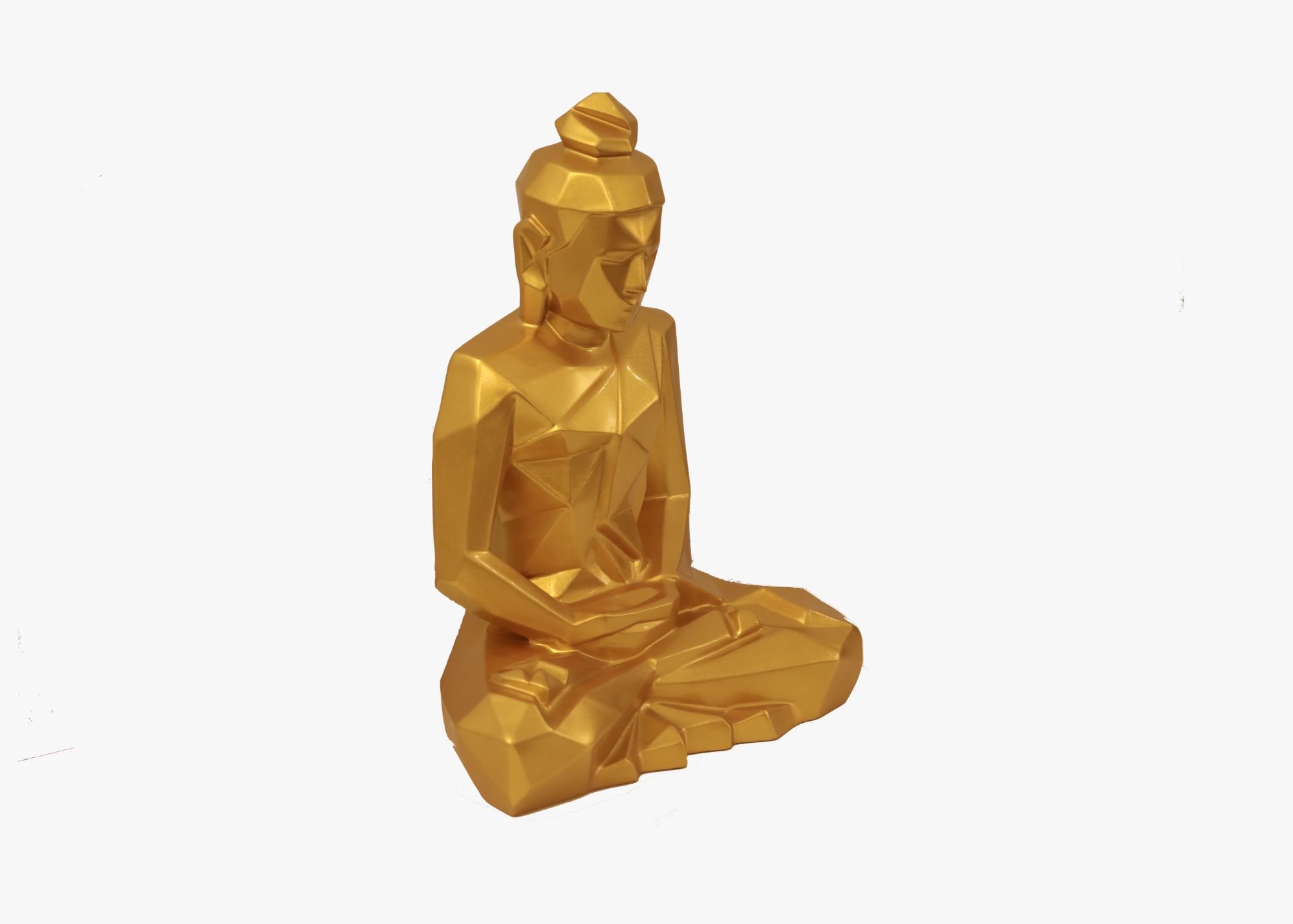 Abstract Buddha - Ceramic (Golden Matte)、mySite、topwebapps