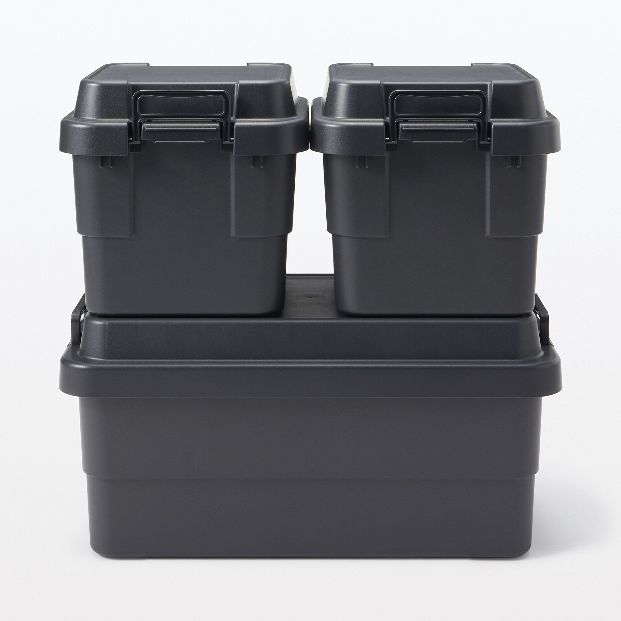  Heavy Duty Polypropylene Storage Box - Dark Gray - Extra Large 18.5 gal、mySite、sugarbowlscore