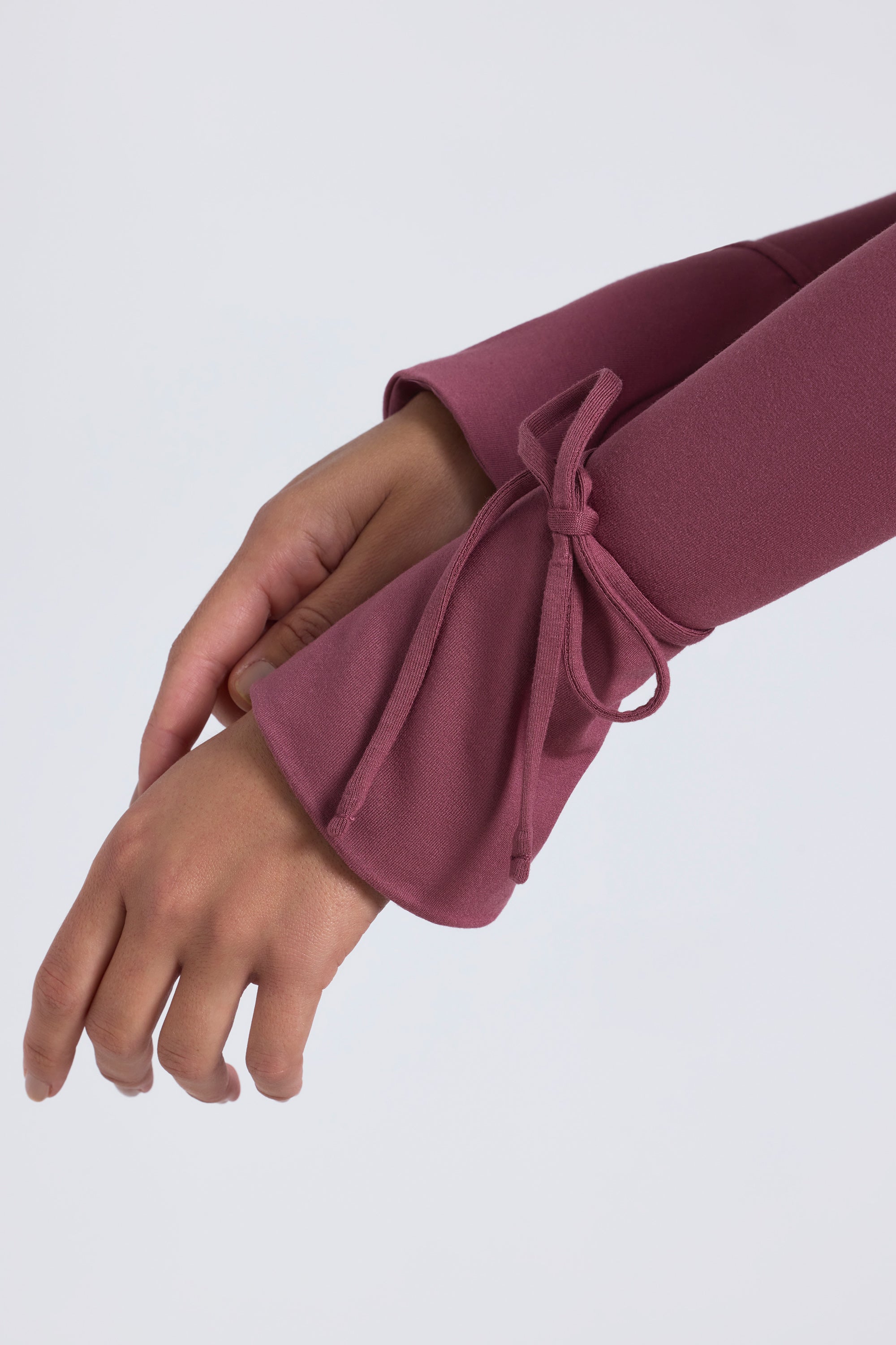 Modal Square-Neck Midaxi Dress in Plum、mySite、solidvoid