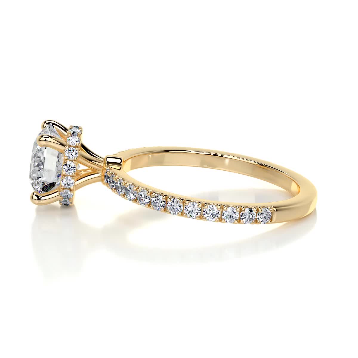 Vivienne Lab Grown Diamond Ring -18K Yellow Gold、mySite、hinf8tx79