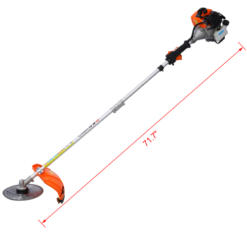 4 in 1 Multi-Functional Trimming Tool, 33CC 2-Cycle Garden Tool System with Gas Pole Saw, Hedge Trimmer, Grass Trimmer, and Brush Cutter EPA Compliant、、eastwooduniform