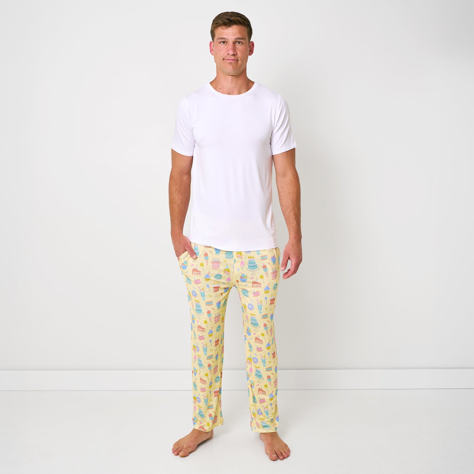 Frosted Fun Men's Pajama Pants、mySite、g9winljtr