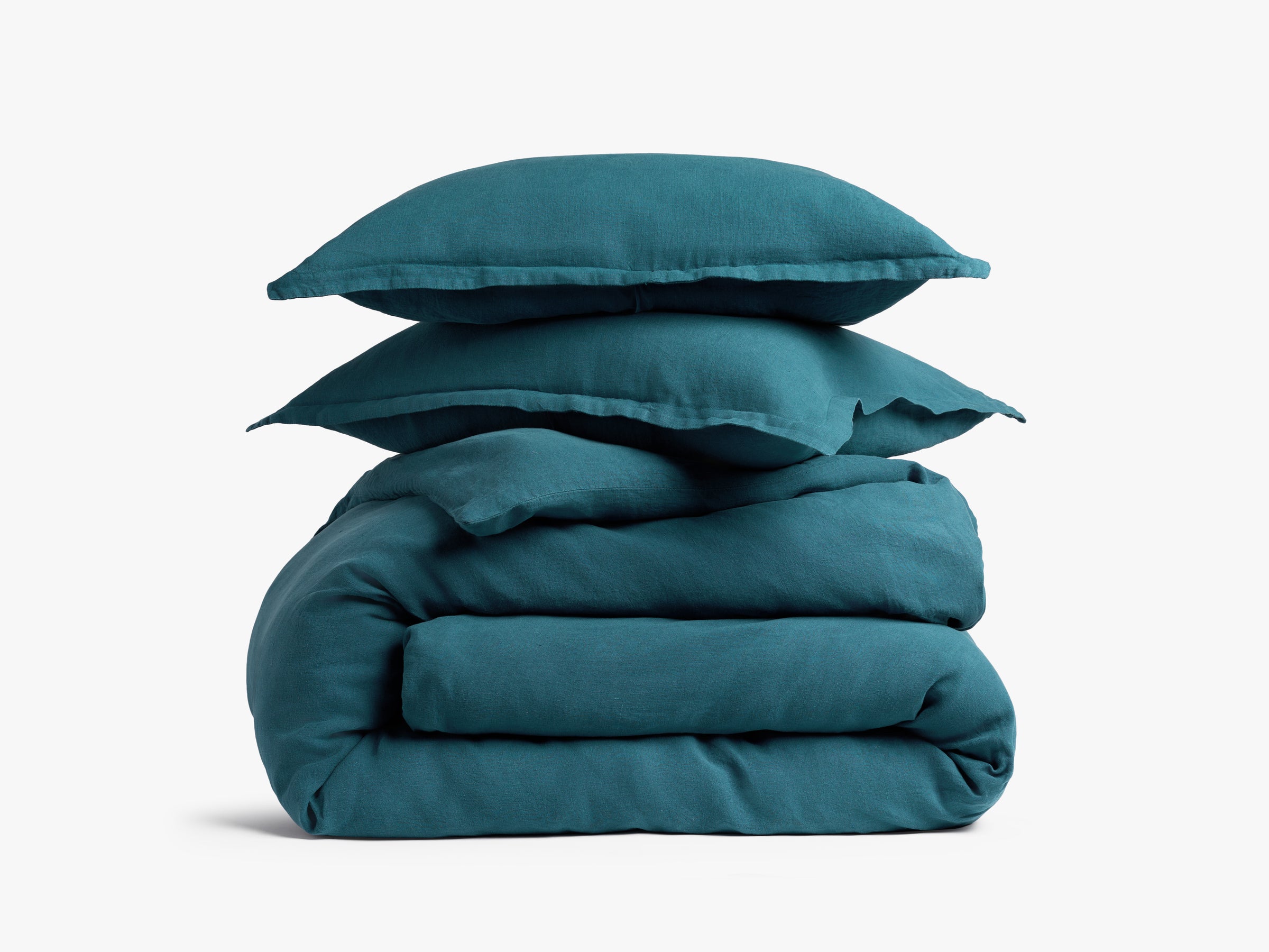  Linen Duvet Cover Set - Peacock F/Q、mySite、sugarbowlscore