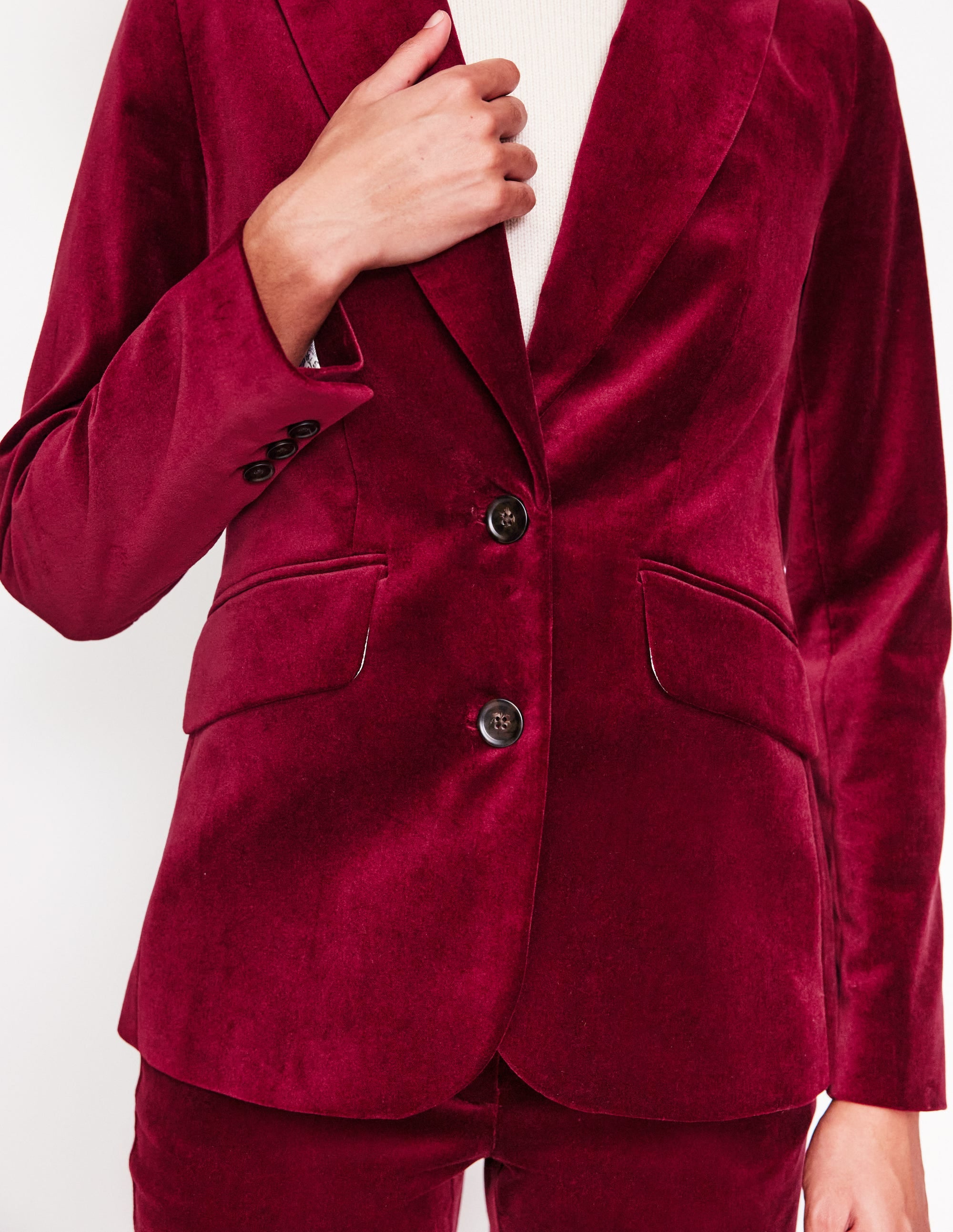  Marylebone Velvet Blazer-Cabernet、mySite、ashleygrahame