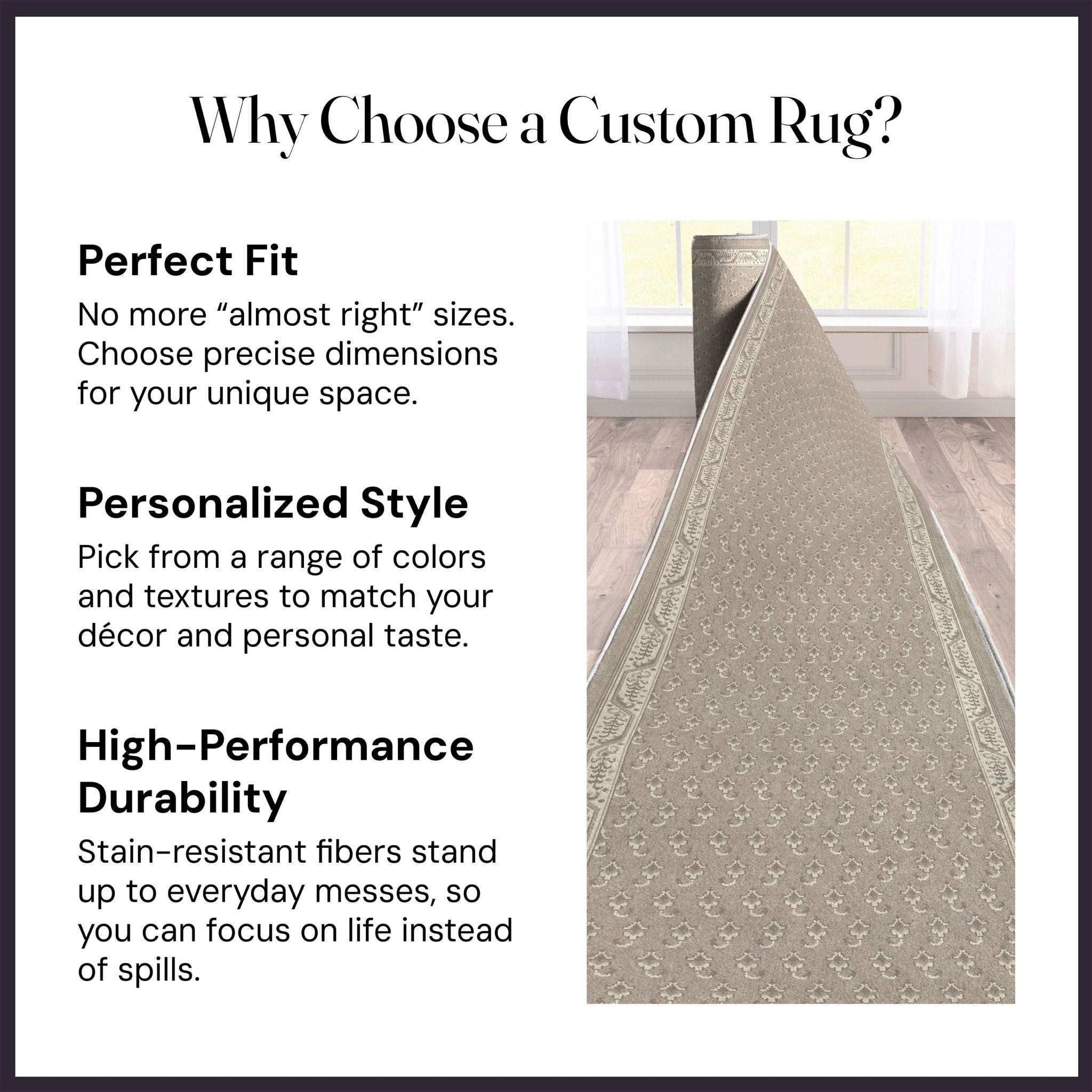 Custom Size Runner Windsor Diamond Desert Drift Choose Your Width x Choose Your Length Hallway Runner Rug、mySite、gigharbornorthrealestate