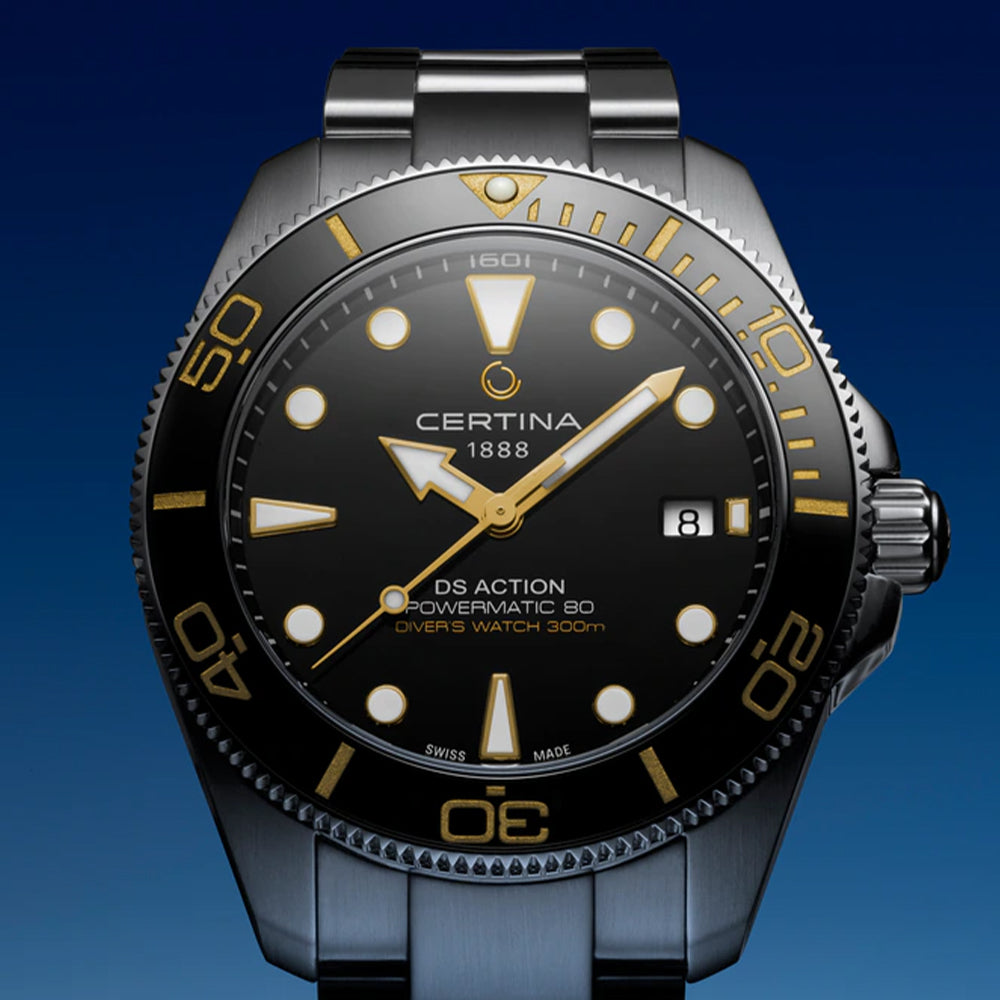  DS Action Diver 40.5mm - Black on Bracelet