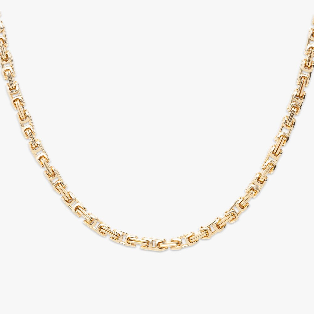 4MM Byzantine Gold Chain 14K Gold、mySite、hinf8tx79