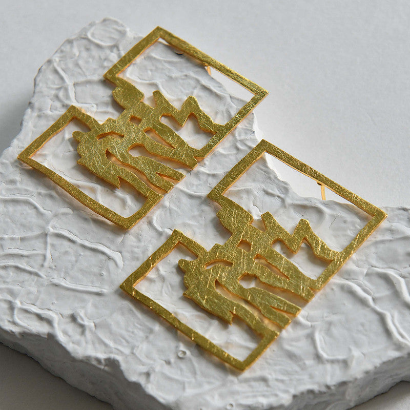 Brass Inguru Earrings、mySite、camillekostekn