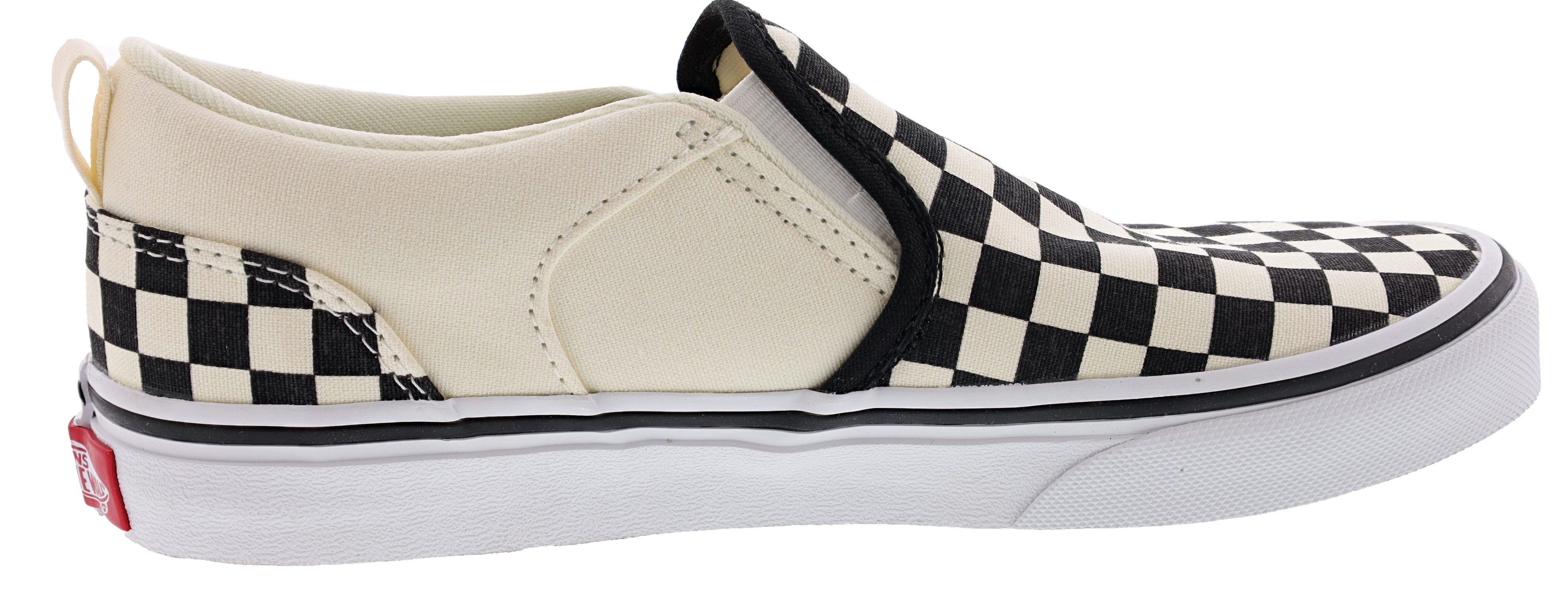 Vans Kid's Asher Checkerboard Slip On Sneakers、mySite、dreamappss