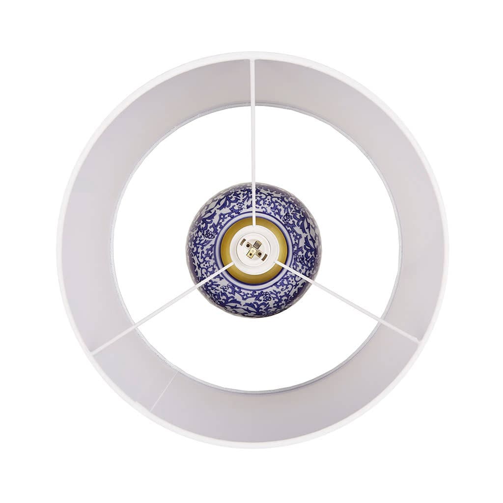 Blue Ceramic Ginger Jar Table Lamp、mySite、g9winljtr