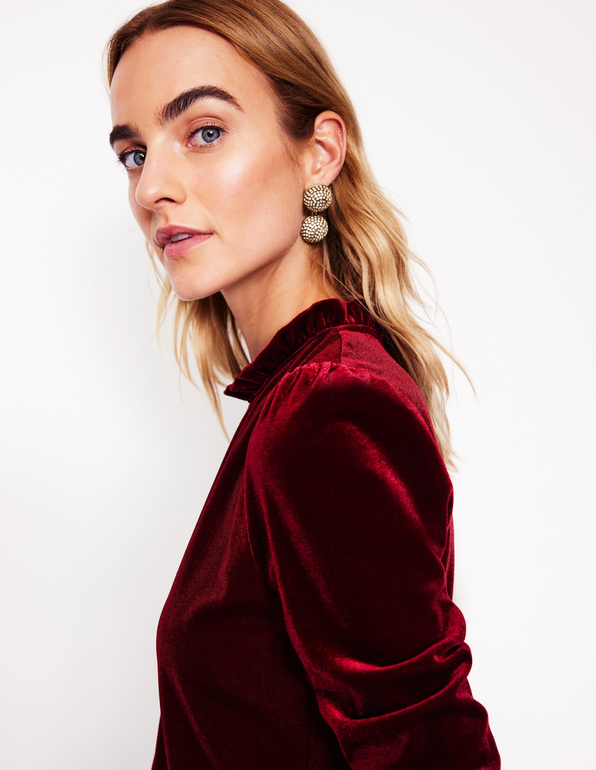  Sparkle Jewel Drop Earrings-Gold、mySite、ashleygrahame