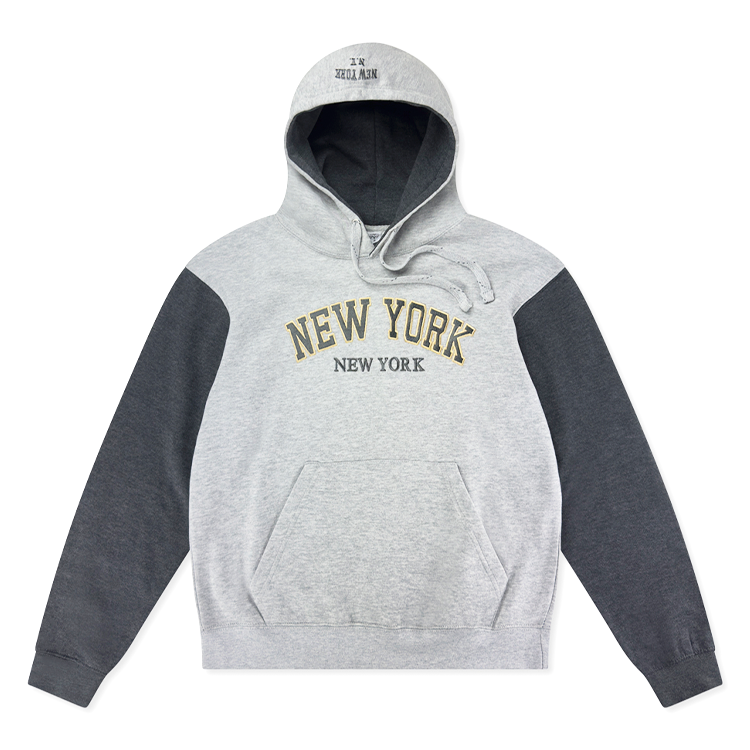 NEW YORK, NEW YORK Dual-Color Applique Hoodies (S-2XL)、mySite、vikingsvslions