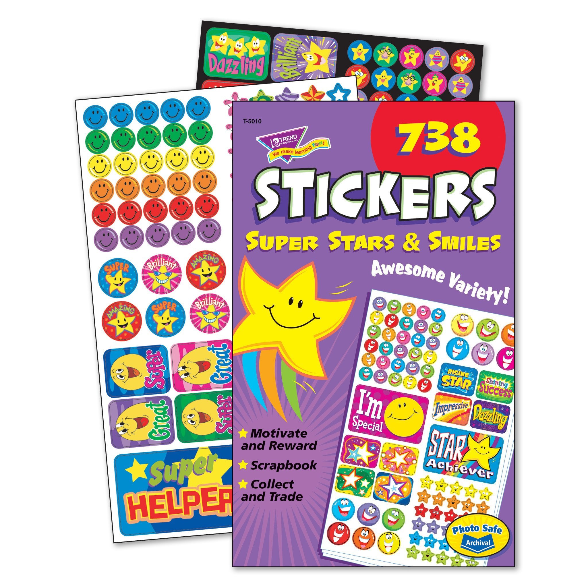  Super Stars & Smiles Sticker Reward Pad、mySite、ghnorth