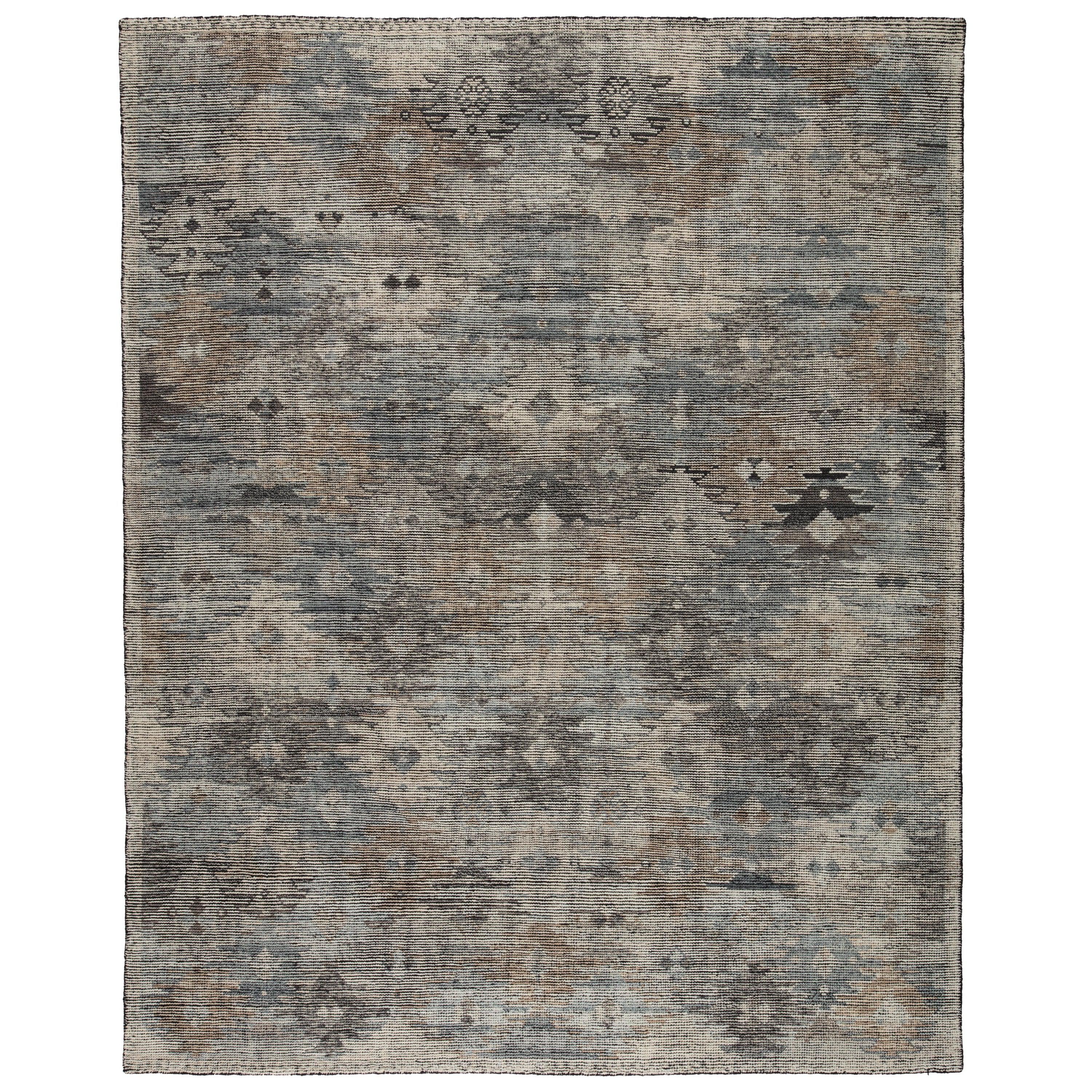Nakoda Hand-Knotted Tribal Black White Area Rug、mySite、gigharbornorthrealestate