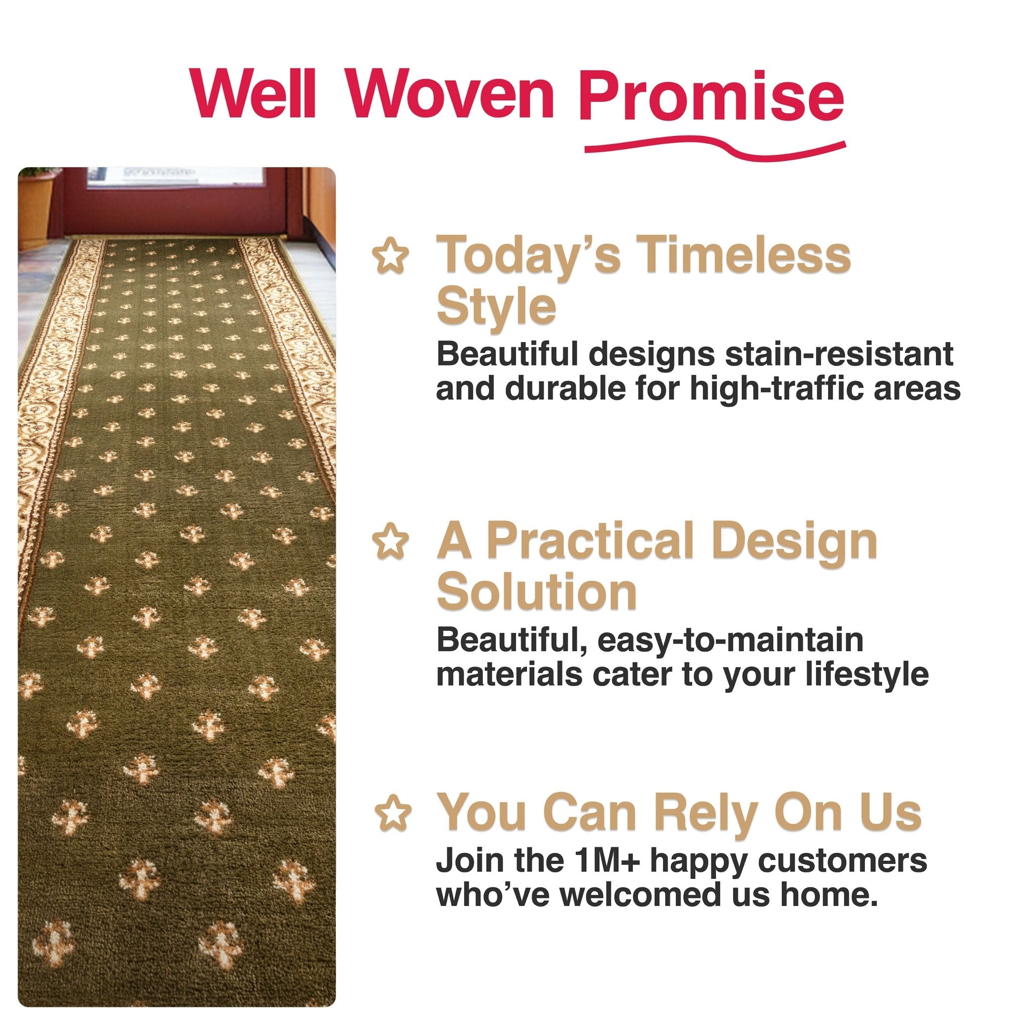 Custom Size Hallway & Stair Runner Fleur de Lis Traditional Green 27 Inch Wide x Choose Your Custom Length Runner Rug、mySite、gigharbornorthrealestate