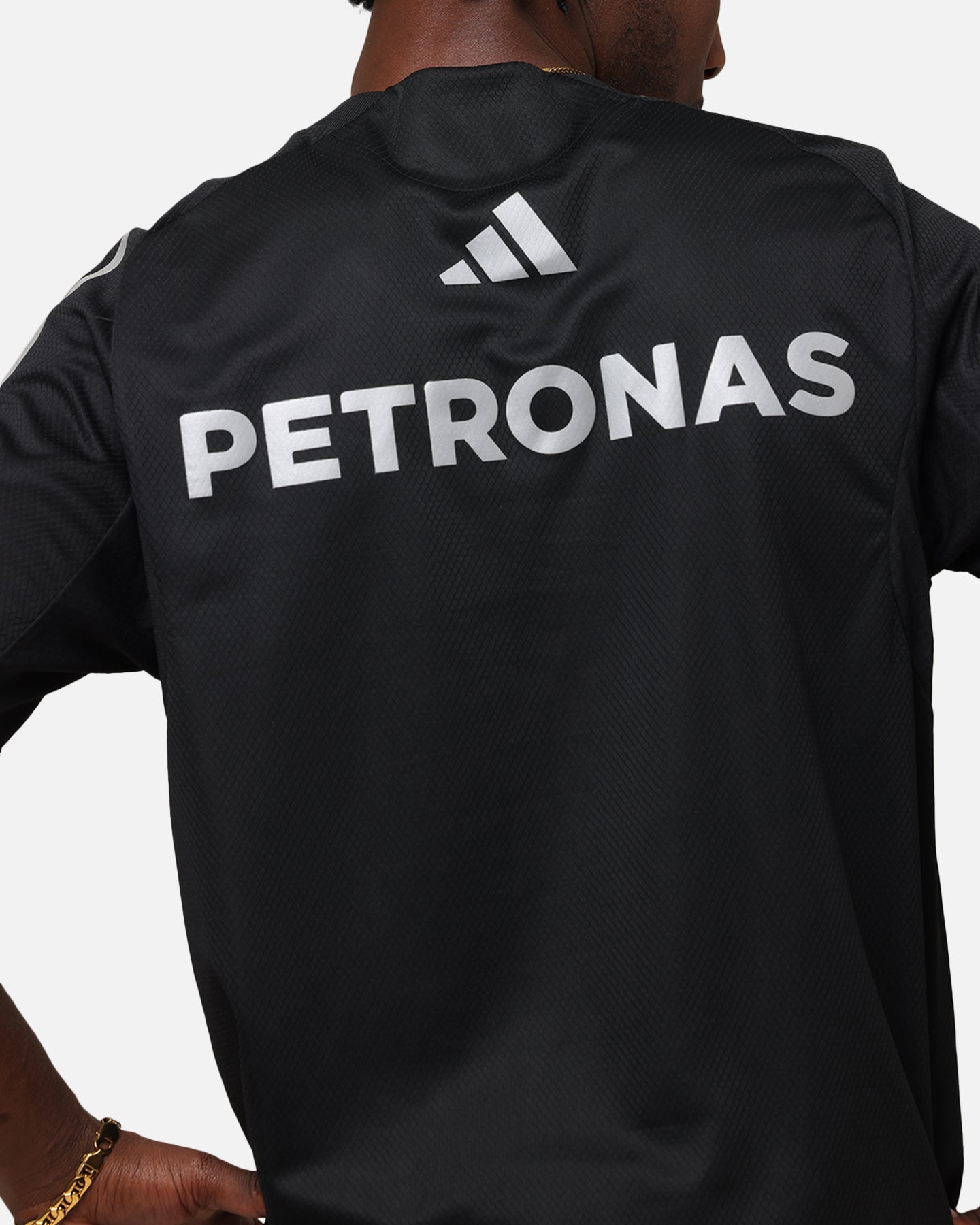 adidas x Mercedes-AMG PETRONAS Formula One F1 DNA T-Shirt Black/Silver、mySite、zt4zffjzw