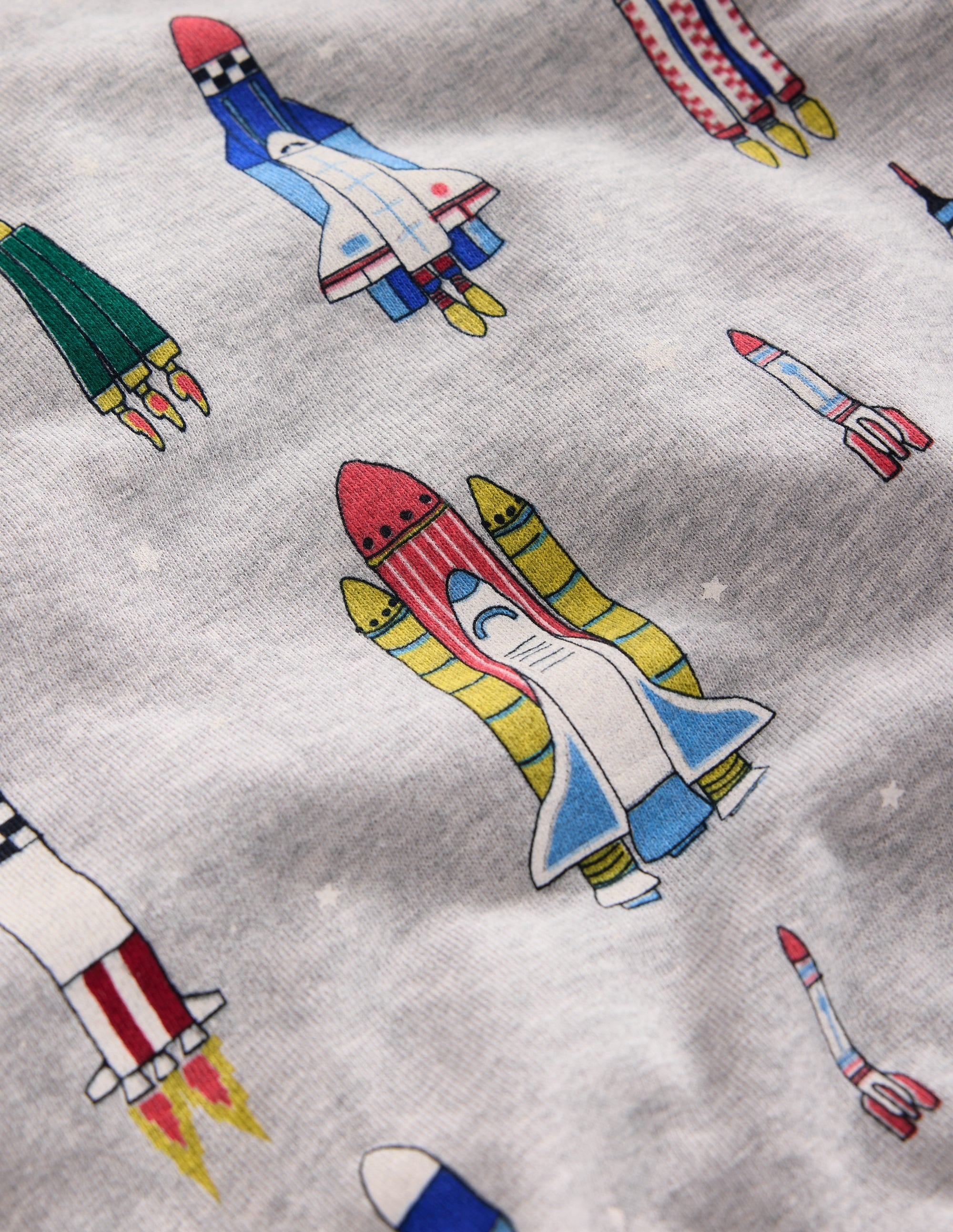  Printed Sweatshirt-Grey Marl Rockets、mySite、ashleygrahame