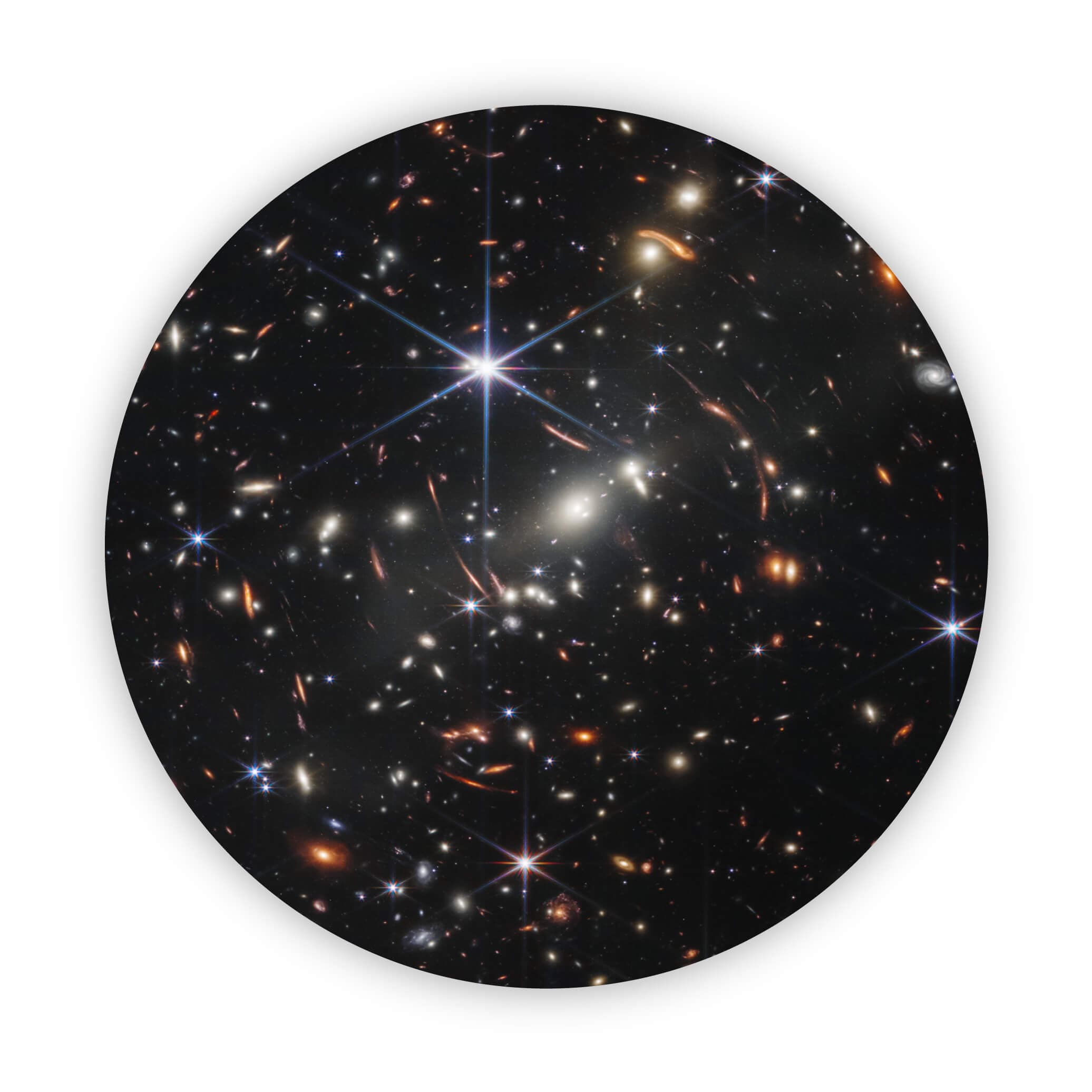  James Webb First Deep Field NASA Space Circle Sticker、mySite、ghnorth