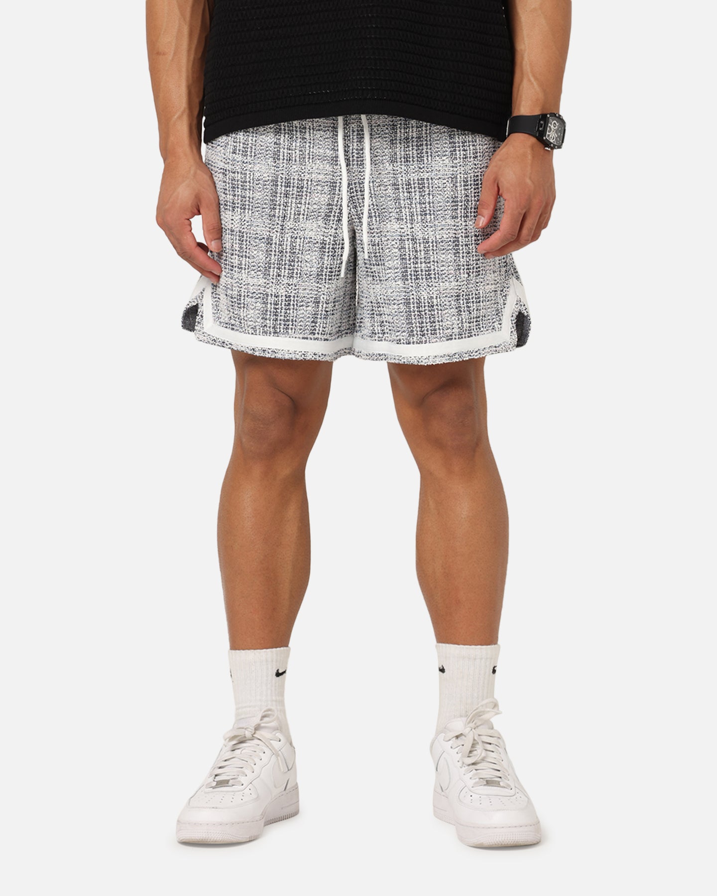 XXIII Textured Ball Shorts Navy/Cream、mySite、zt4zffjzw