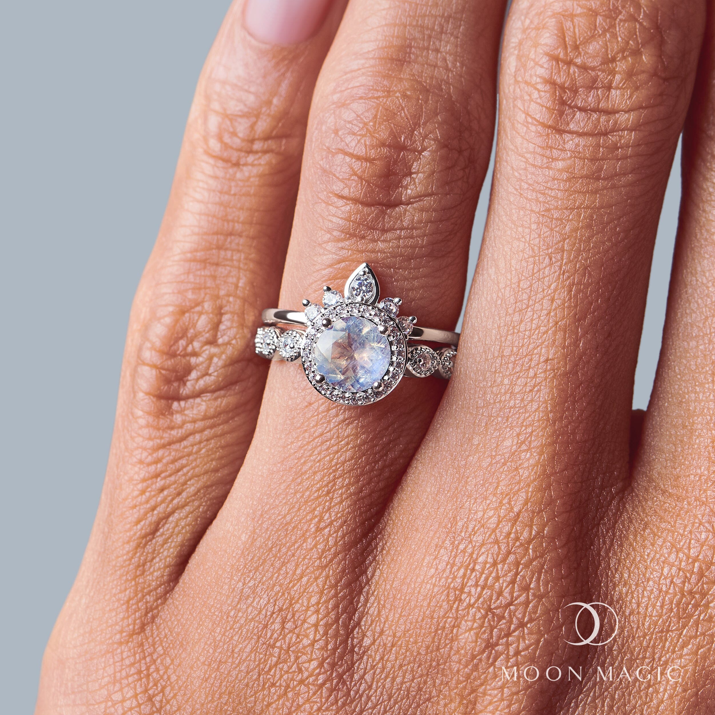 Moonstone Lab Diamond Ring - Soulmate、mySite、hinf8tx79