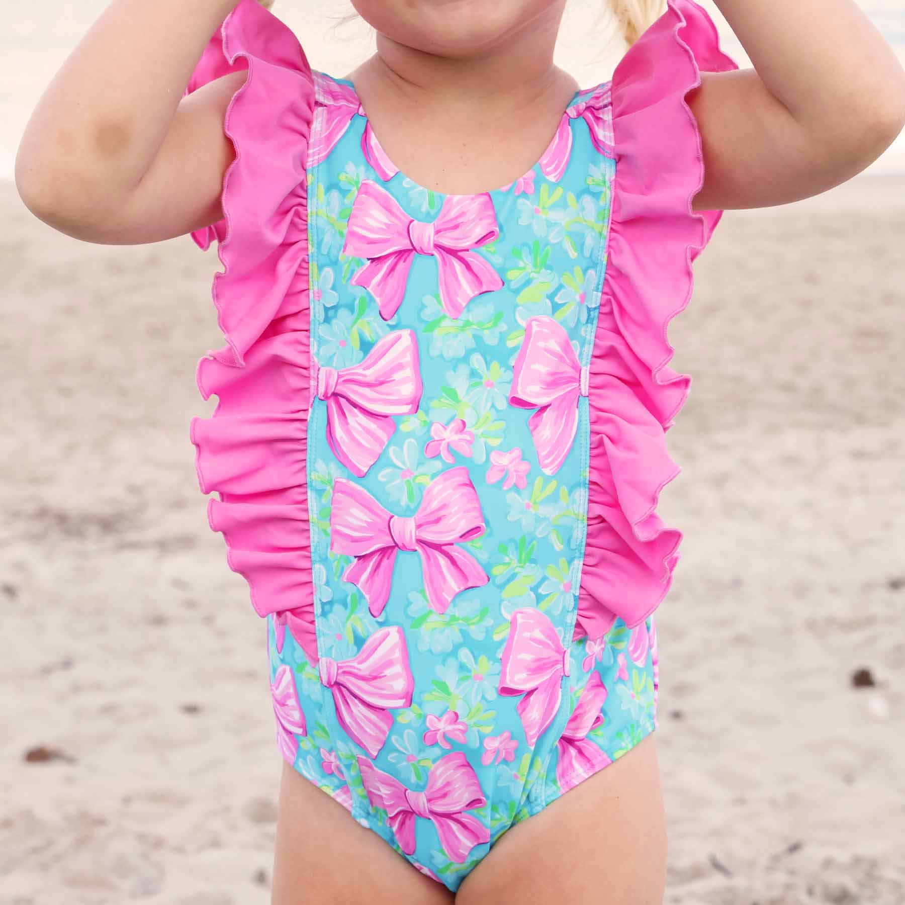  Double Ruffle One Piece | Beachy Bows、mySite、layawaytickets