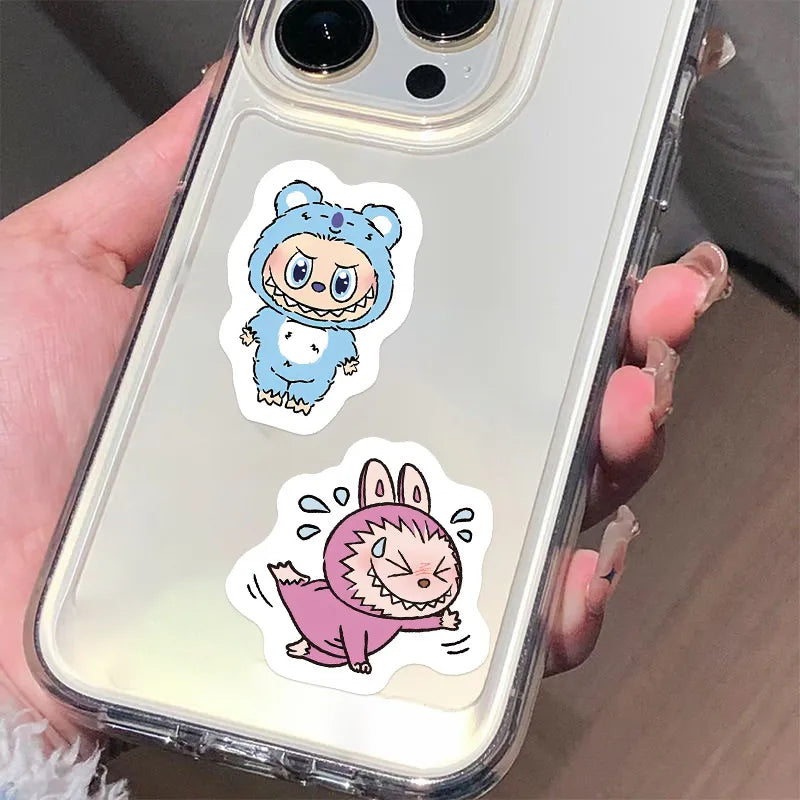  Labubu Cartoon Stickers (105pcs, 2 - 4 cm each)、mySite、greenlandpopulation