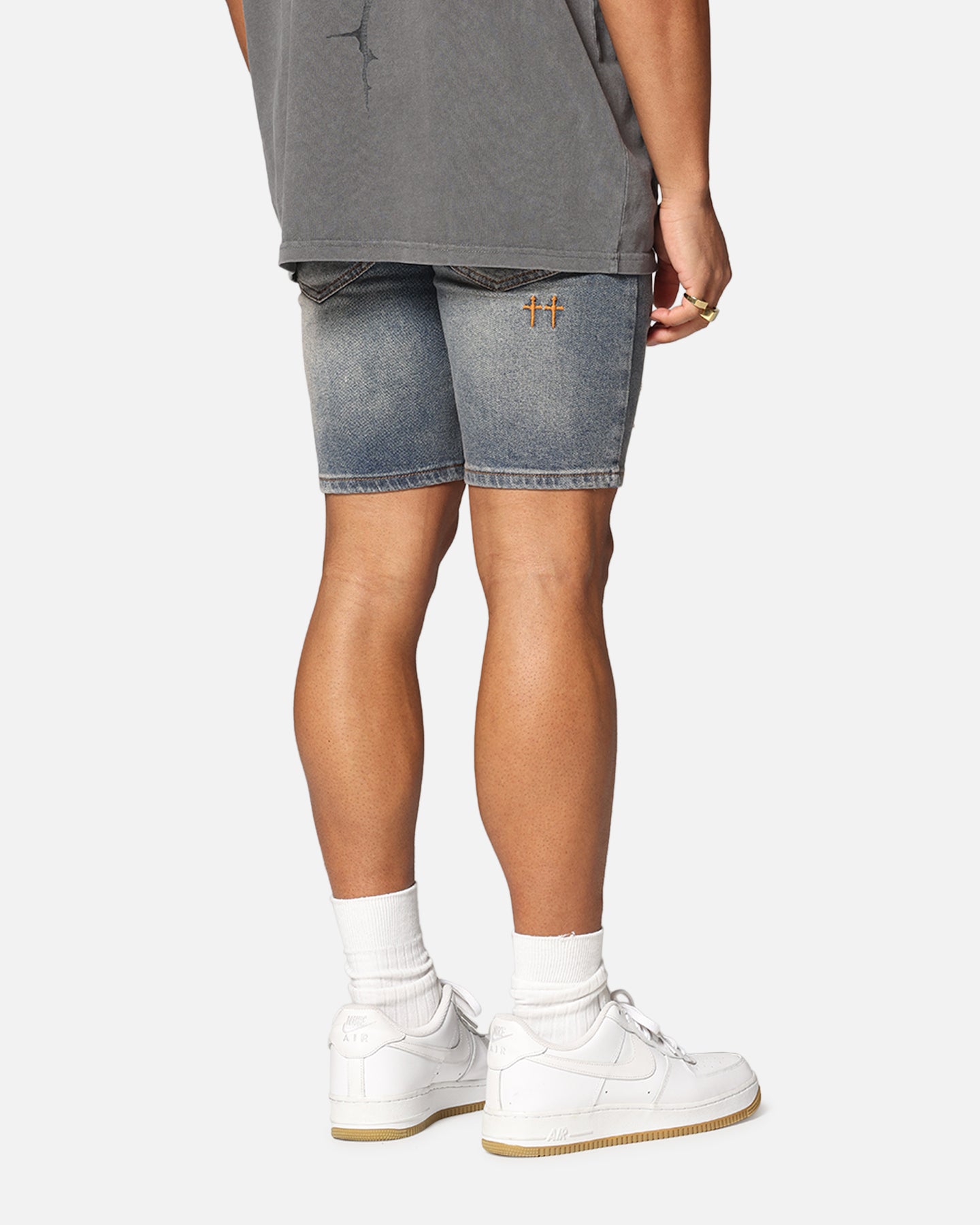 Saint Morta Dynasty Thrash V2 Denim Shorts Dirty Denim、mySite、zt4zffjzw