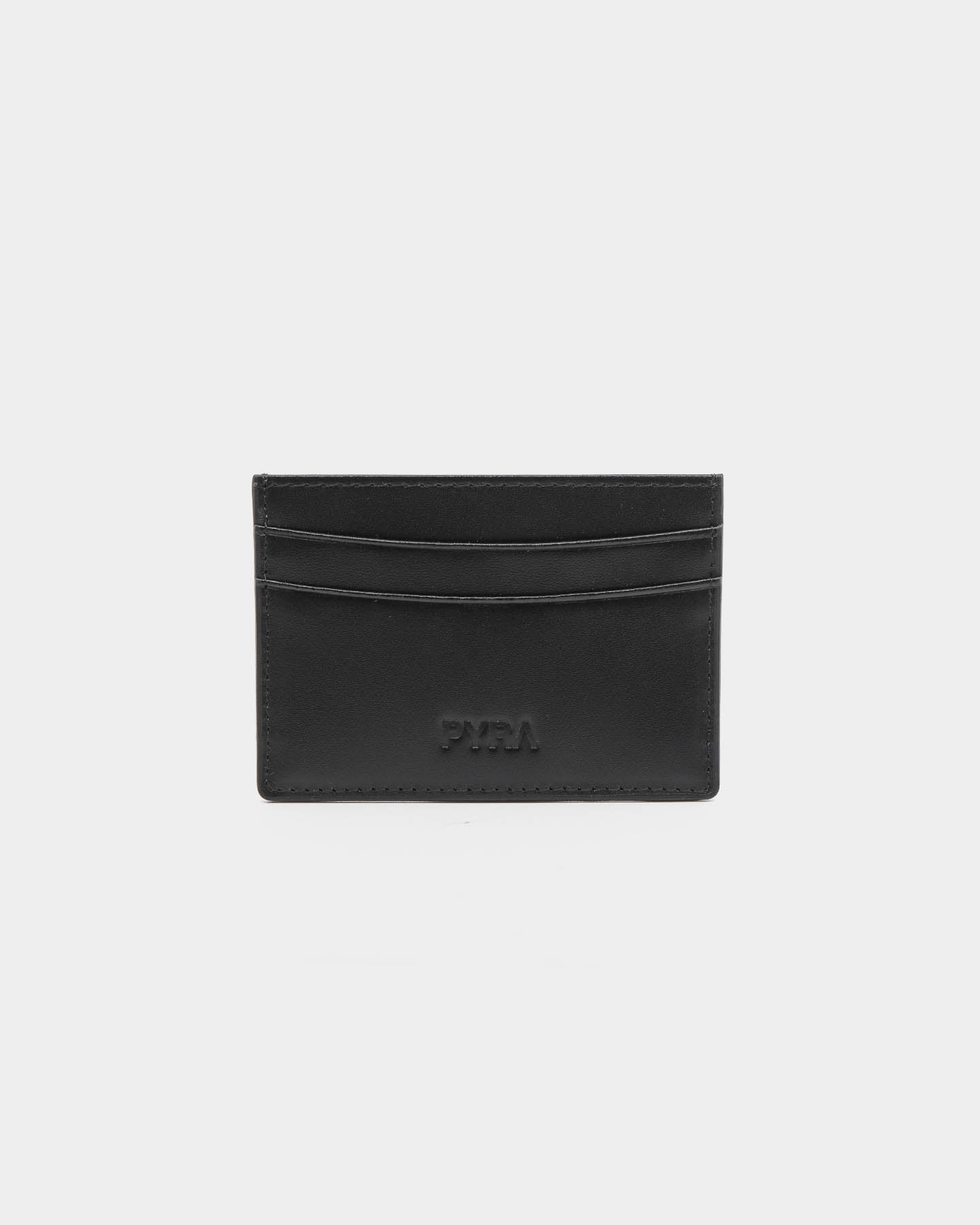 PYRA Men's Leather Card Wallet Black Leather、mySite、zt4zffjzw