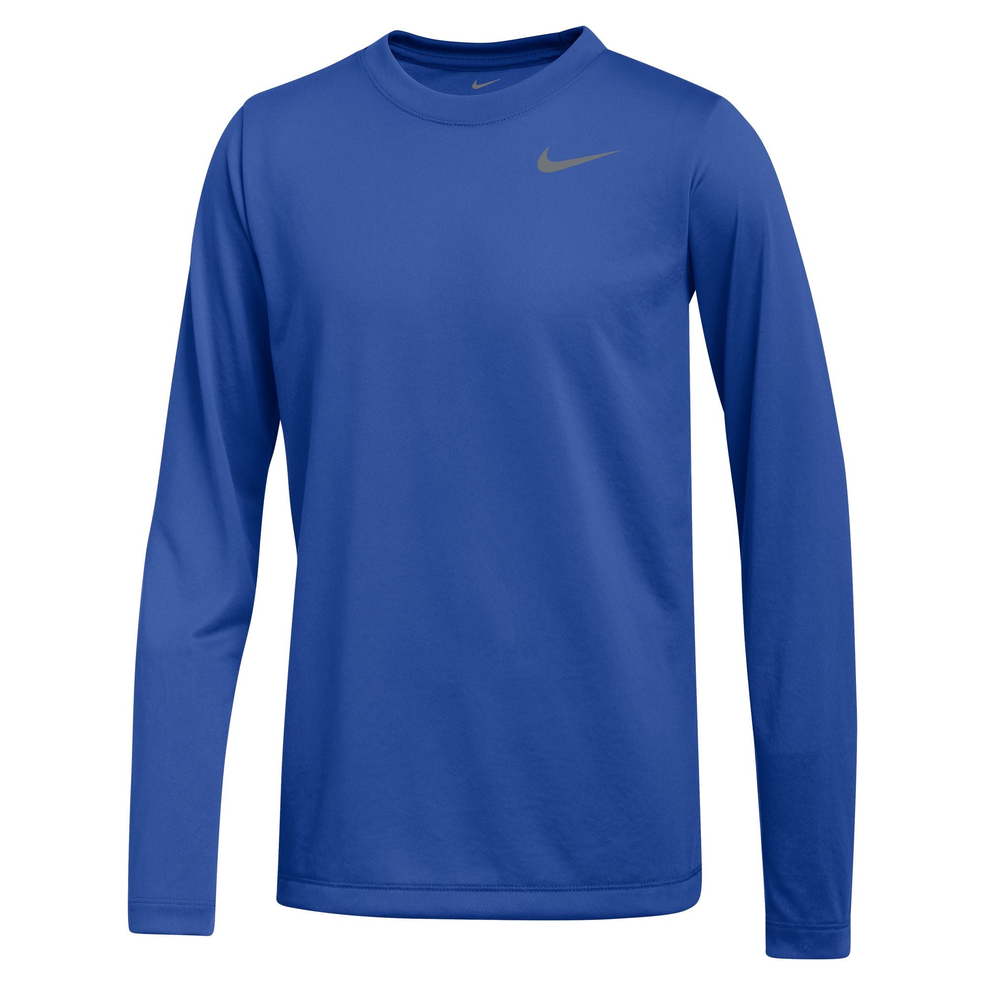 Nike Youth Dri-FIT Legend Long Sleeve Tee - Royal、mySite、noshort