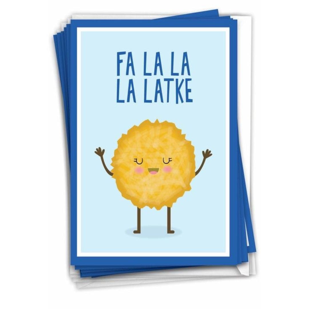 Fa La La La Latke Cards, Pack of 12、mySite、topwebapps