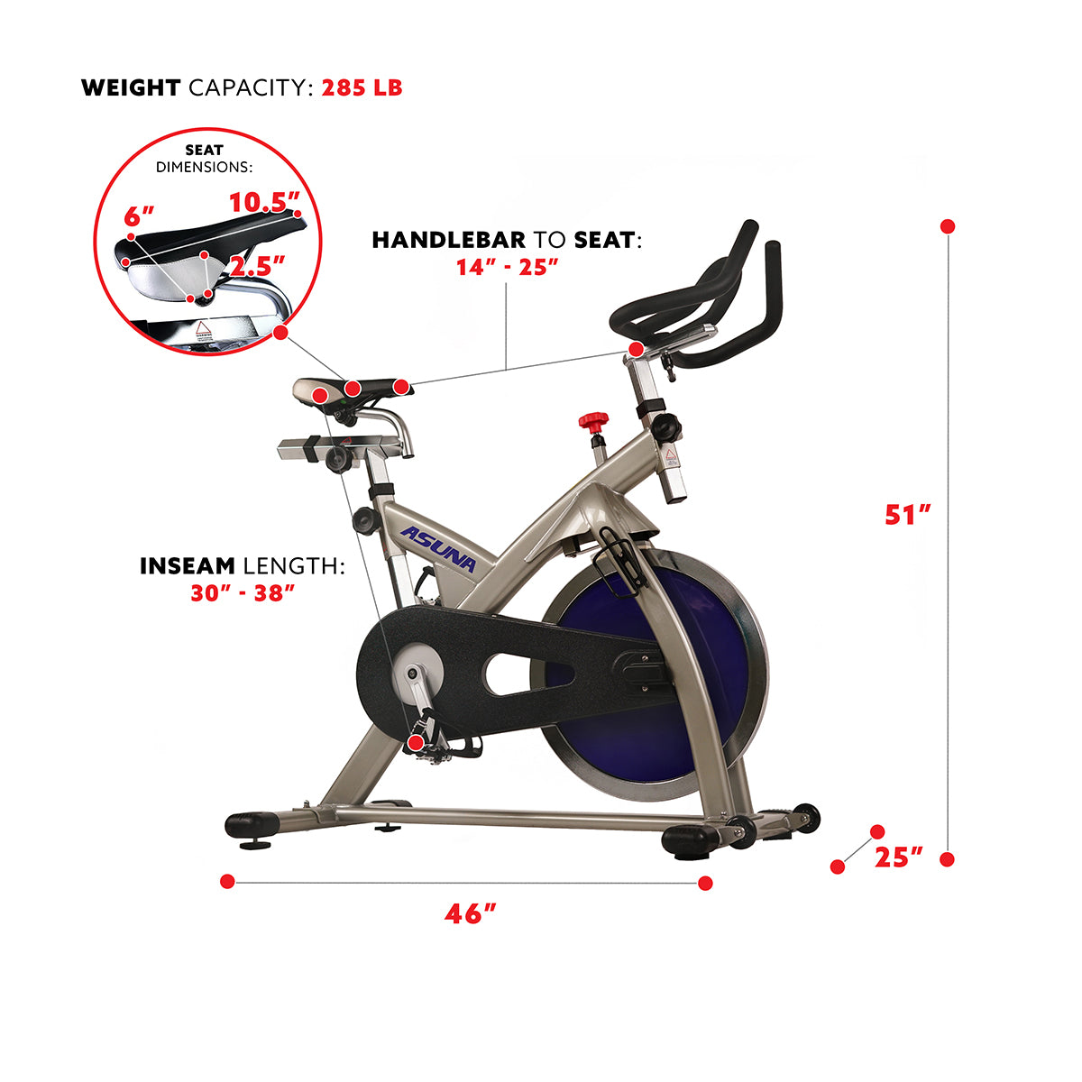  Premium Chain Drive Commercial Indoor Cycling Trainer Exercise Bike、mySite、ghnorth