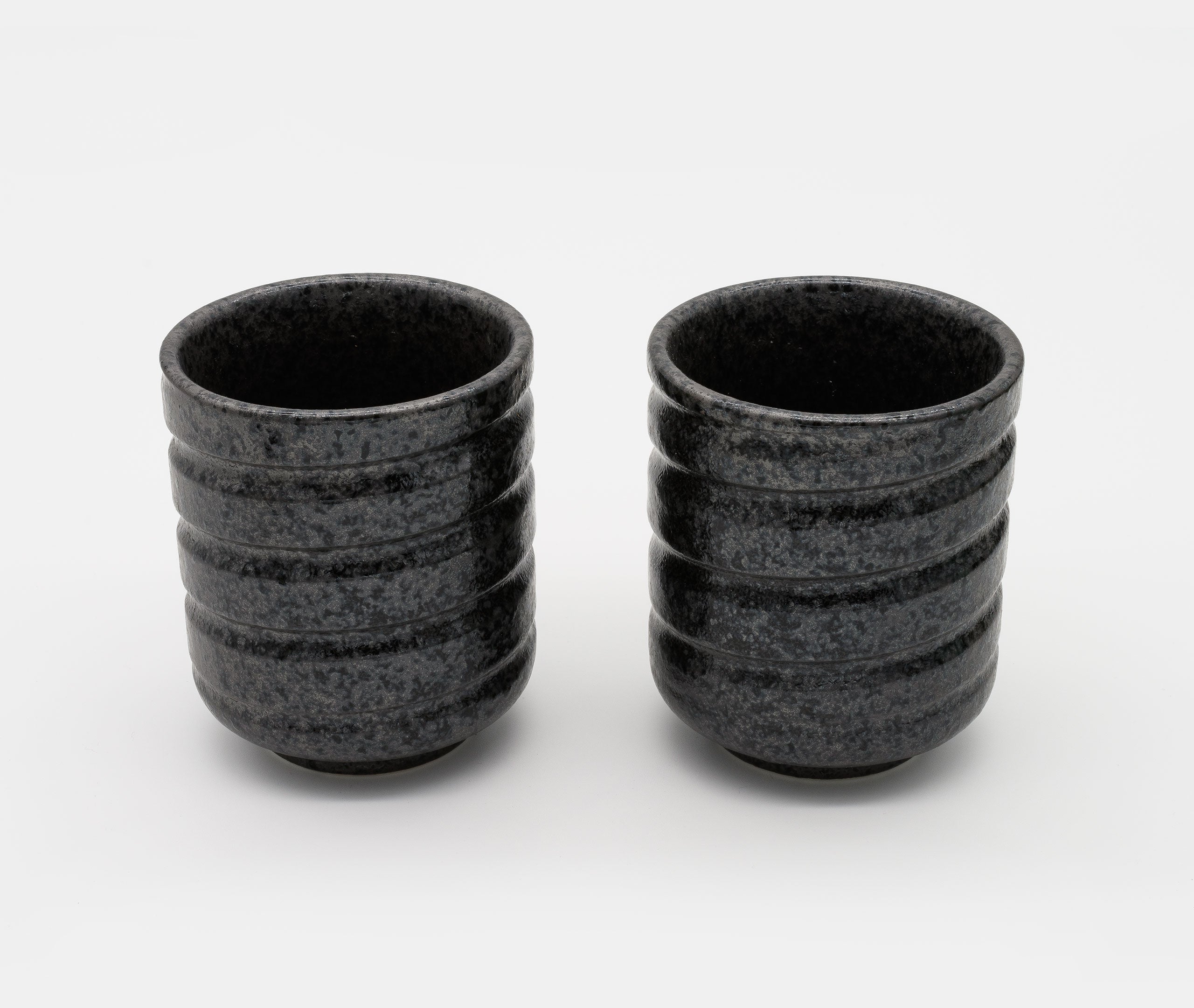 Black Kezuriuzu Glazed Cup Small - Pair、mySite、topwebapps
