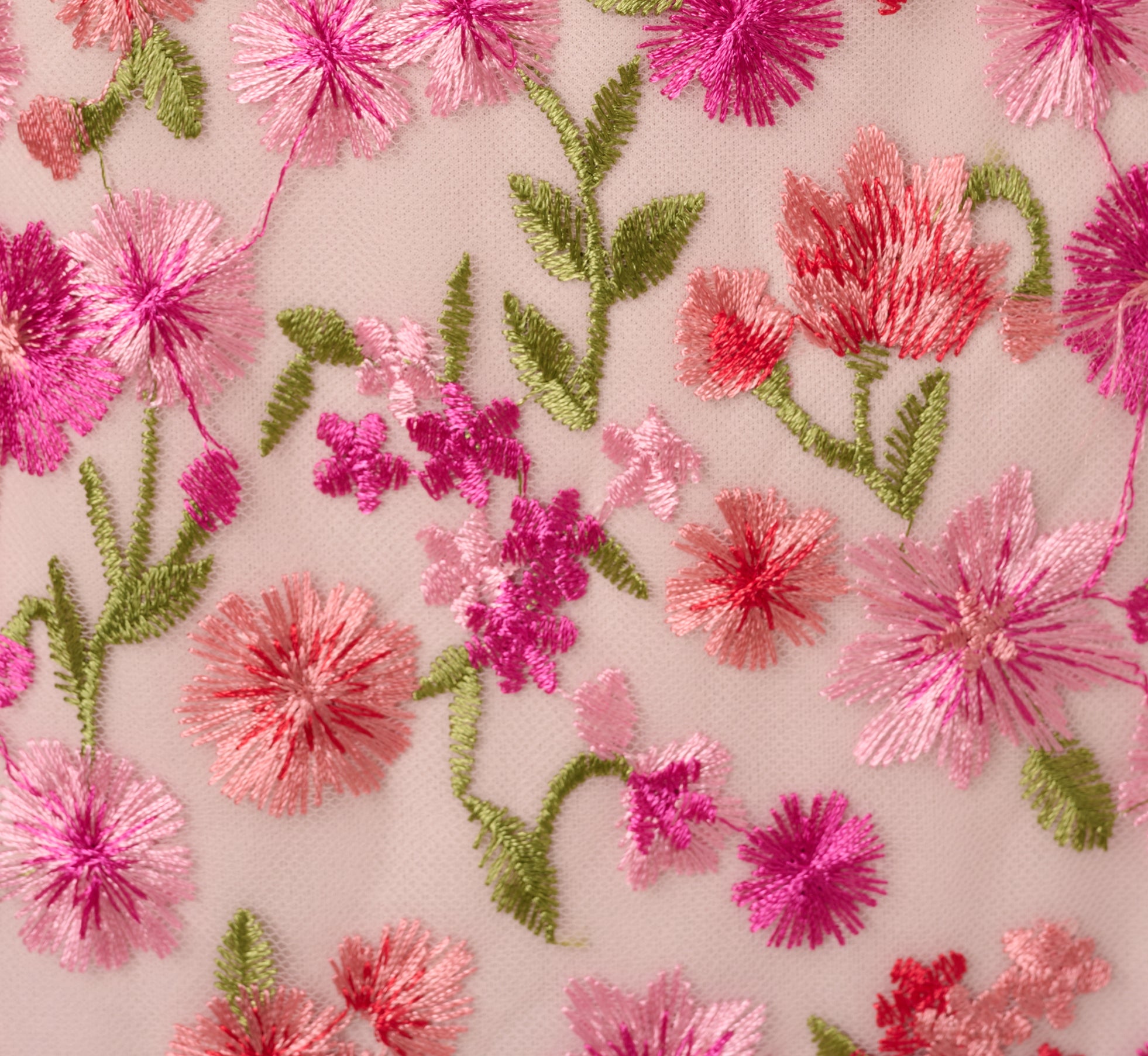 Floral Embroidered Flounce Halter Dress In Pink Multi、mySite、solidvoid