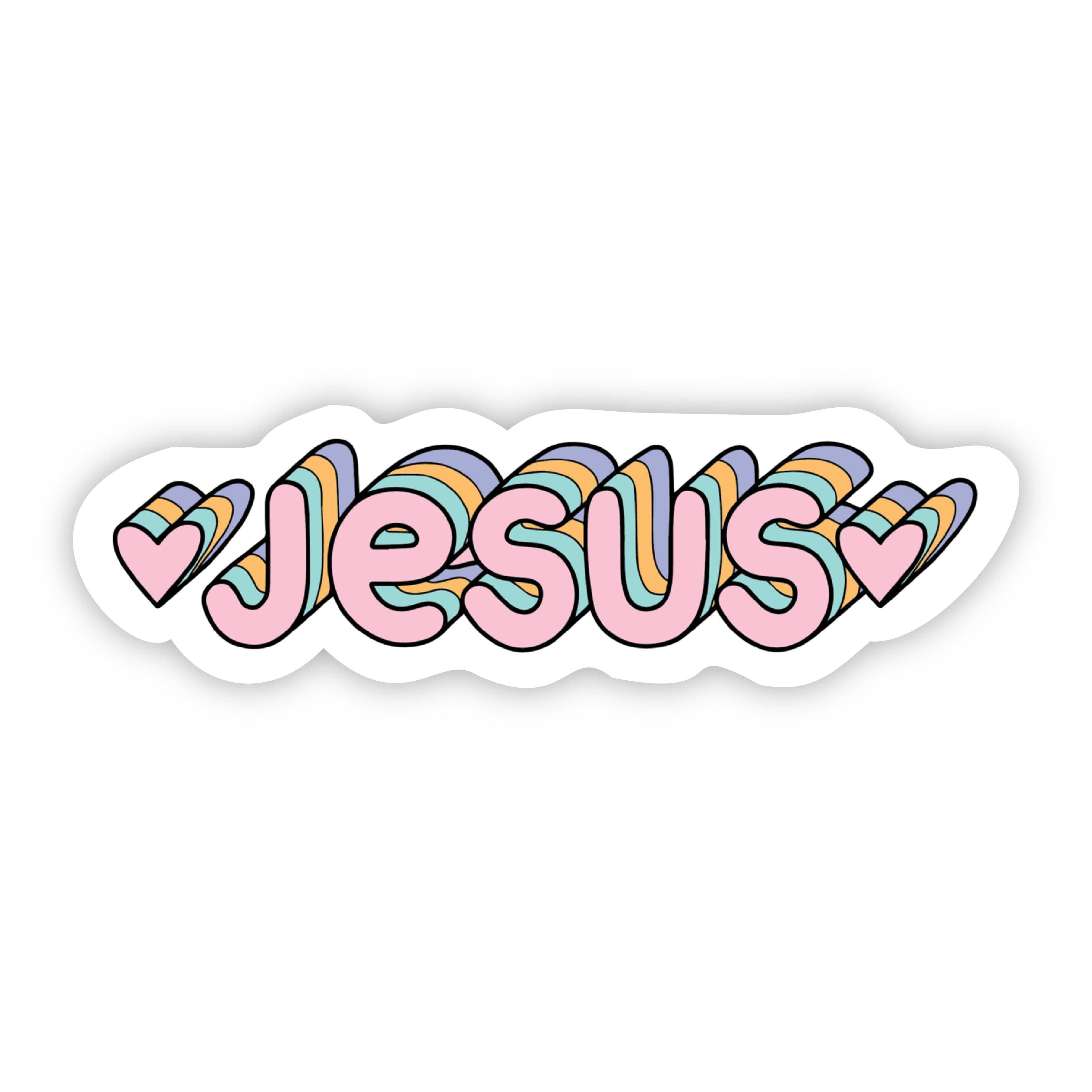  Jesus Multicolor Sticker、mySite、elrpsem3k