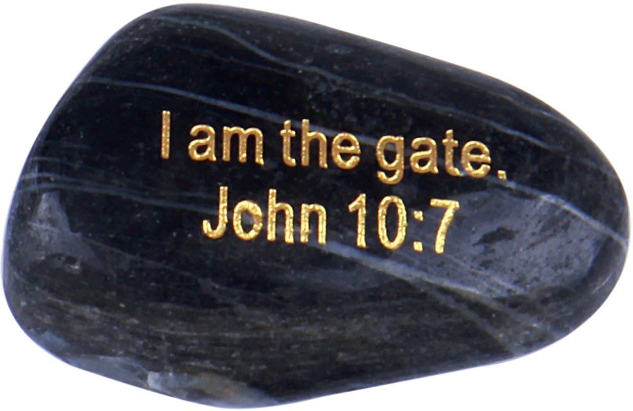 The Seven I AM Statements in John Engraved in Gold on River Stones from The Holy Land、mySite、topwebapps