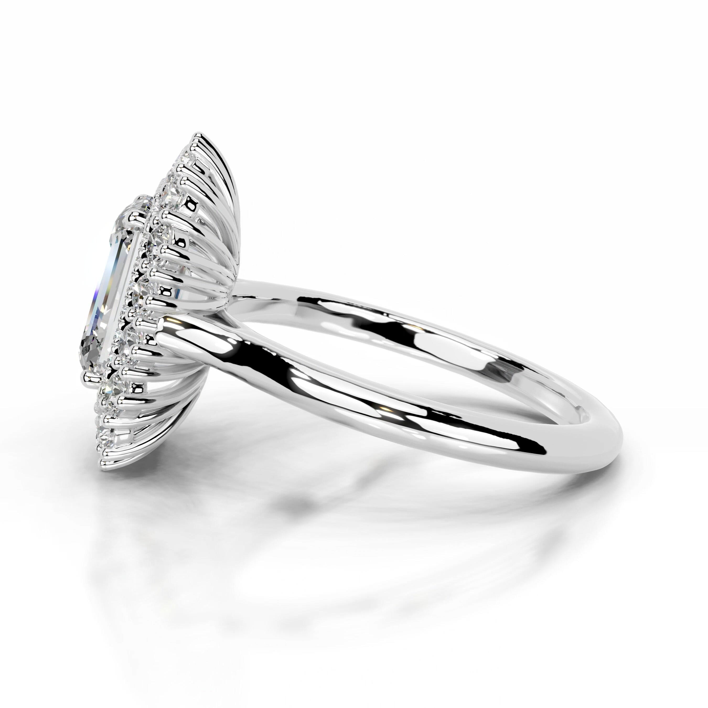 Myaree Moissanite & Diamond Ring - 18K White Gold、mySite、hinf8tx79