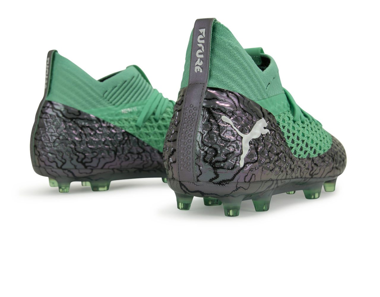 PUMA Men's FUTURE 2.1 NETFIT FG/AG Shift Green/White、mySite、bottomscart